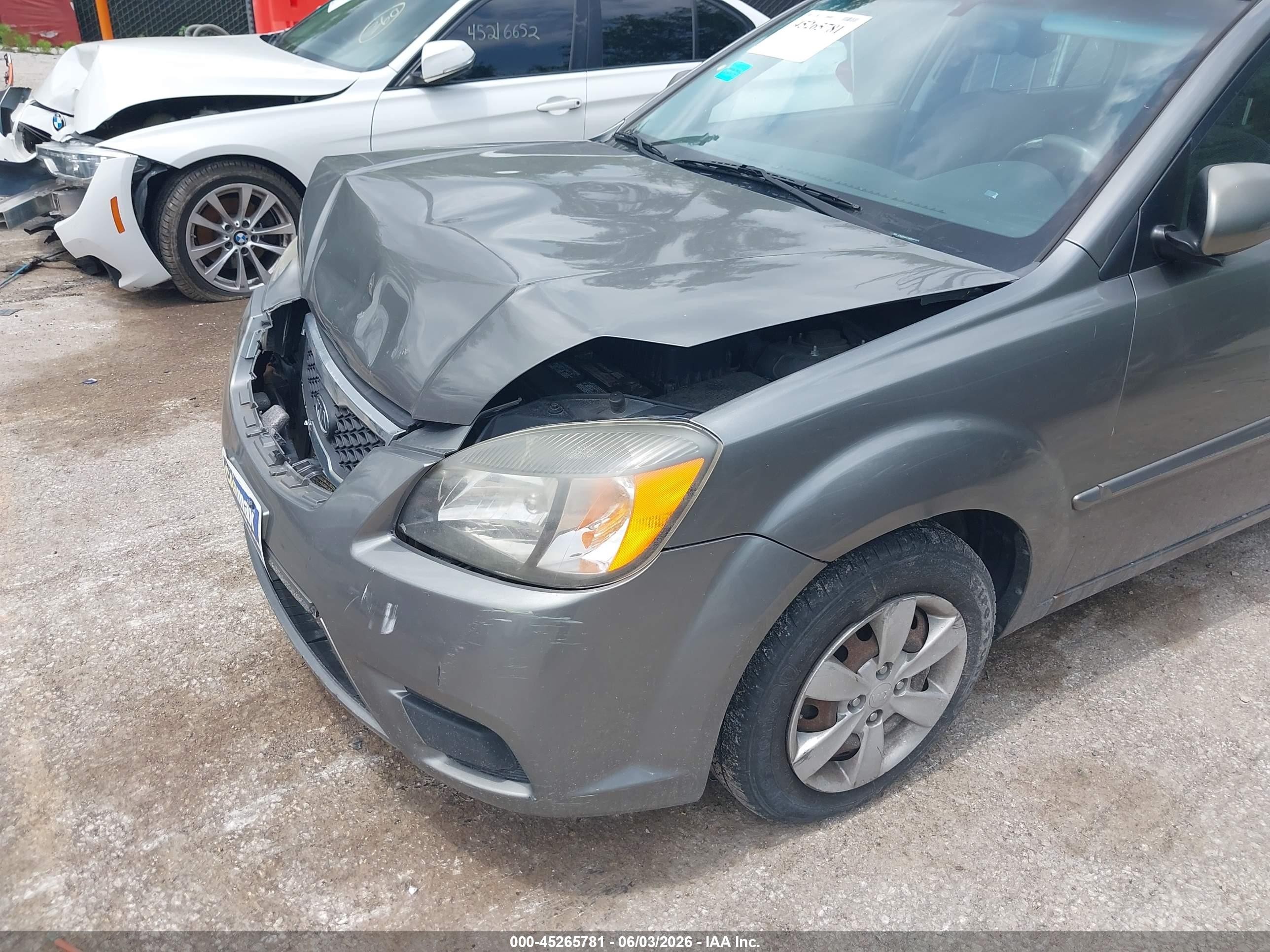 2011 Kia Rio Lx Серый vin: KNADH4A34B6868252