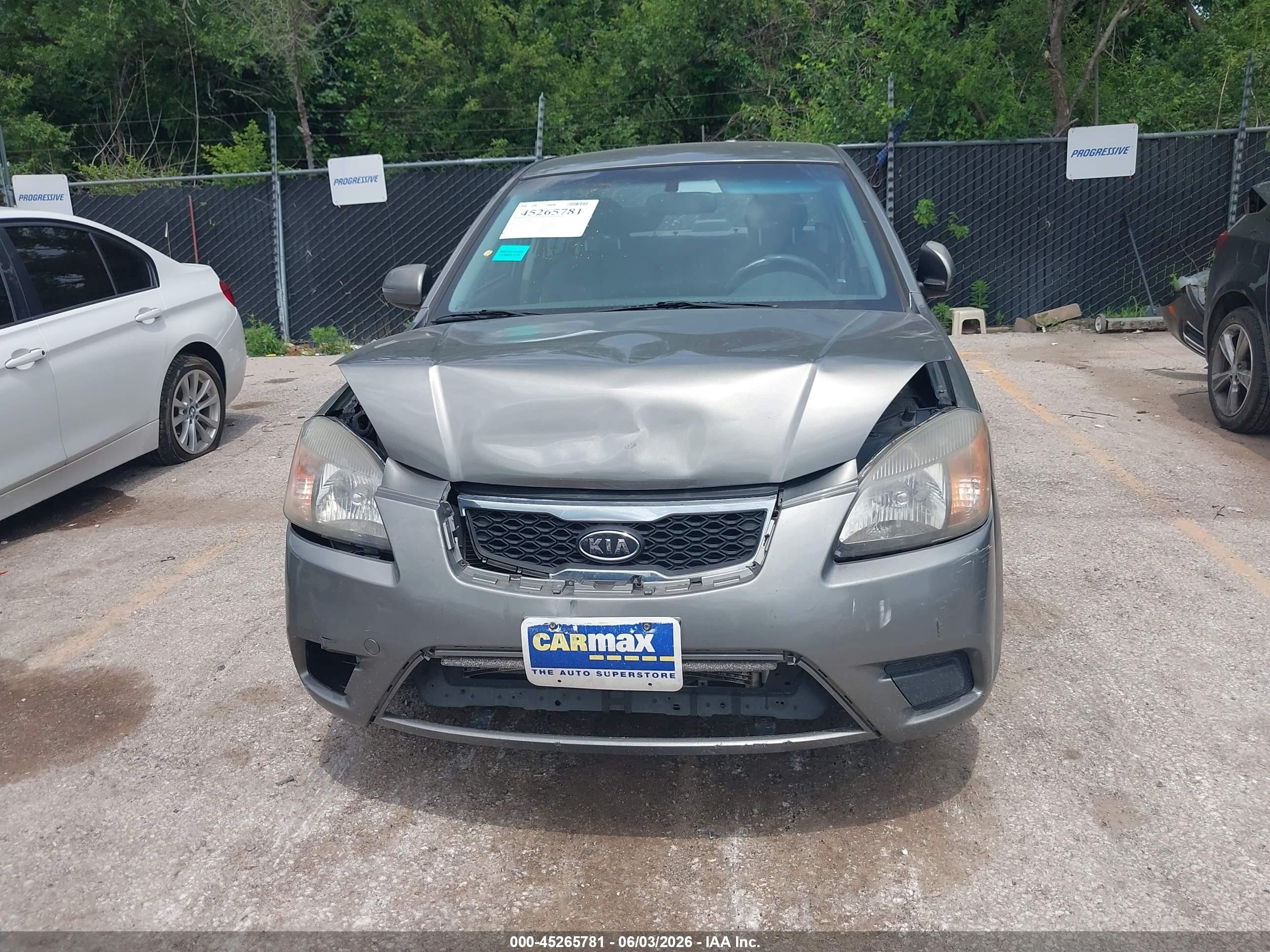 2011 Kia Rio Lx Серый vin: KNADH4A34B6868252