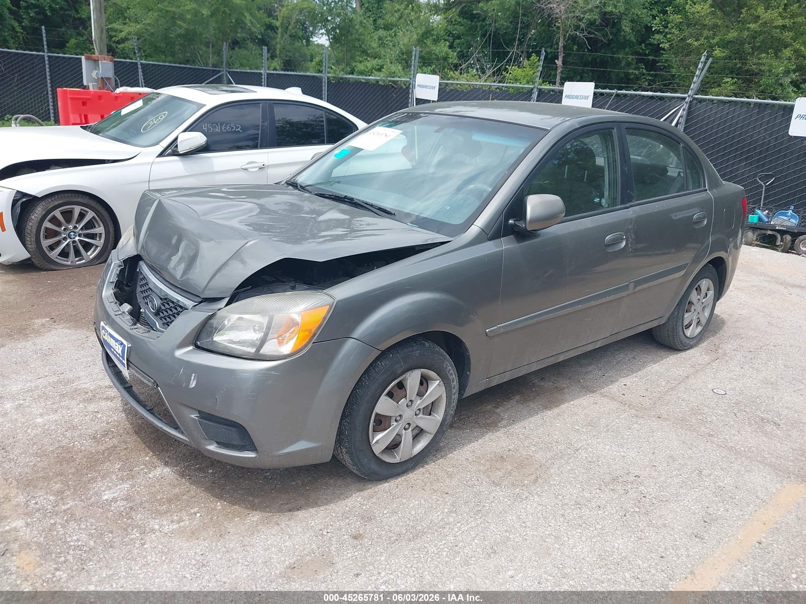 2011 Kia Rio Lx Серый vin: KNADH4A34B6868252