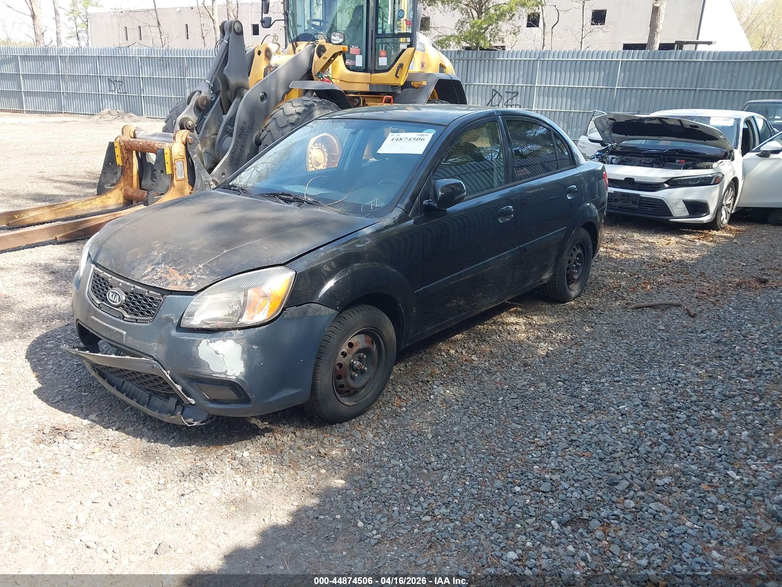2011 Kia Rio Lx Black vin: KNADH4A34B6926683