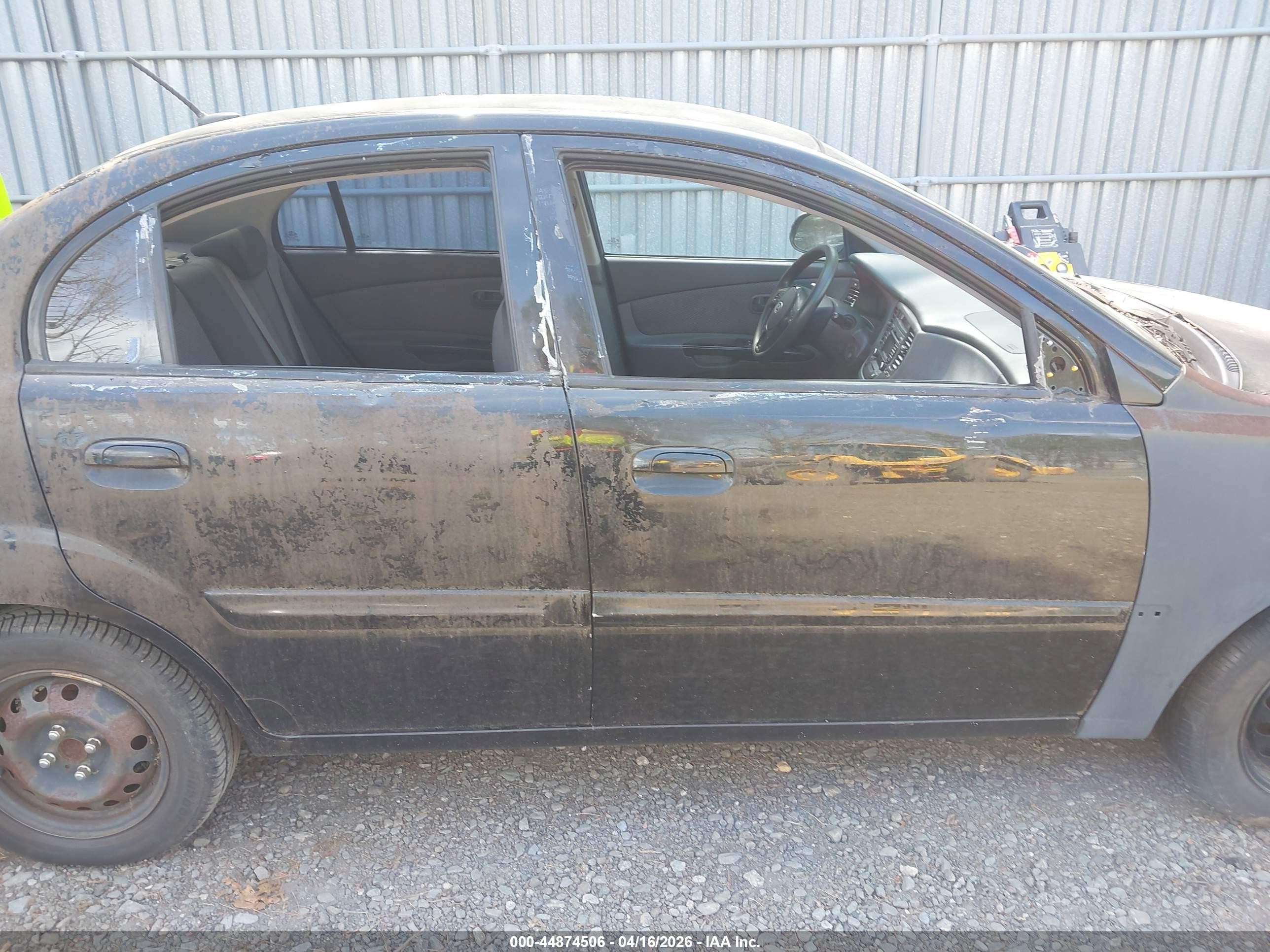 2011 Kia Rio Lx Black vin: KNADH4A34B6926683