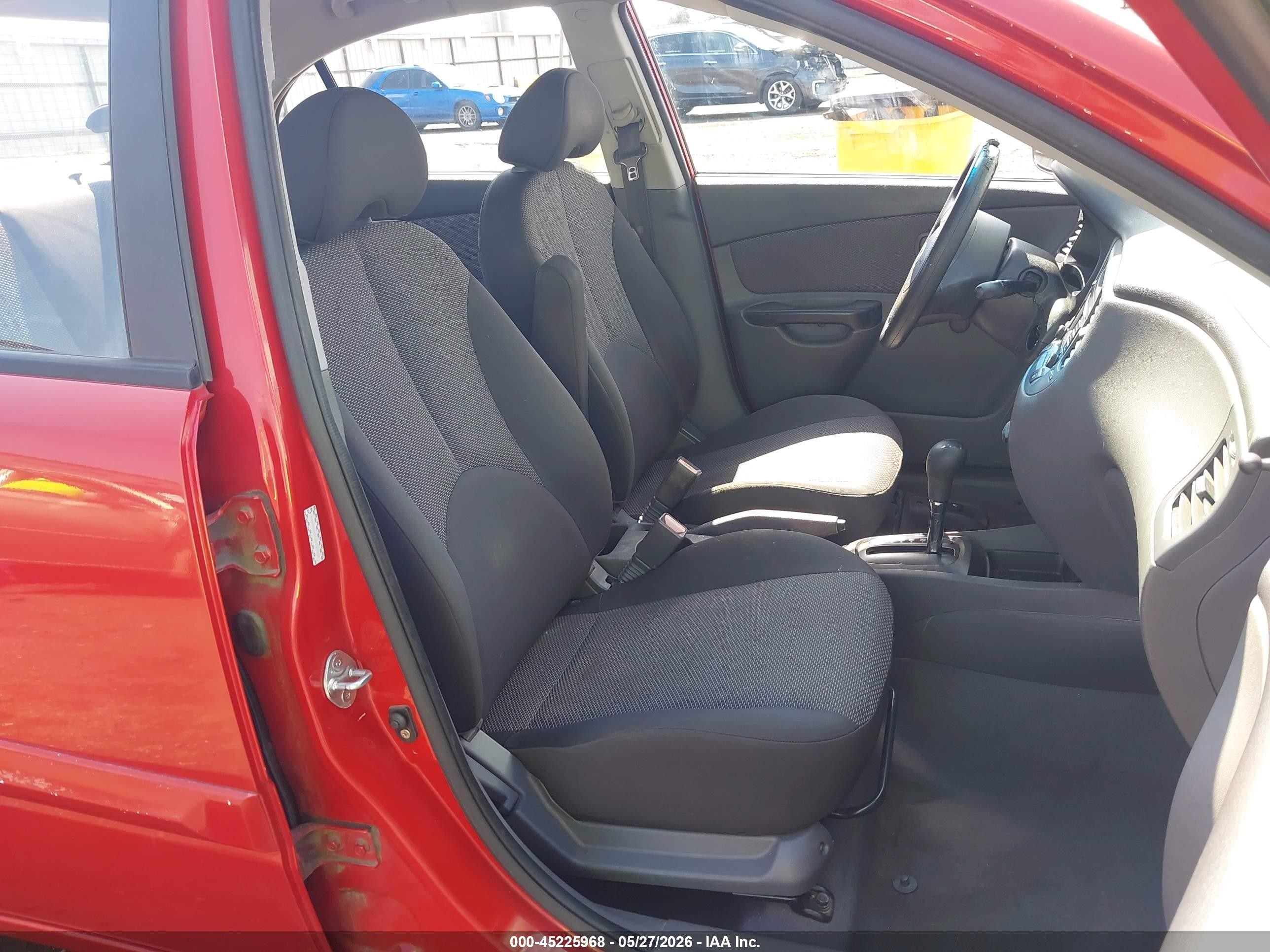 2011 Kia Rio Lx Red vin: KNADH4A35B6731336