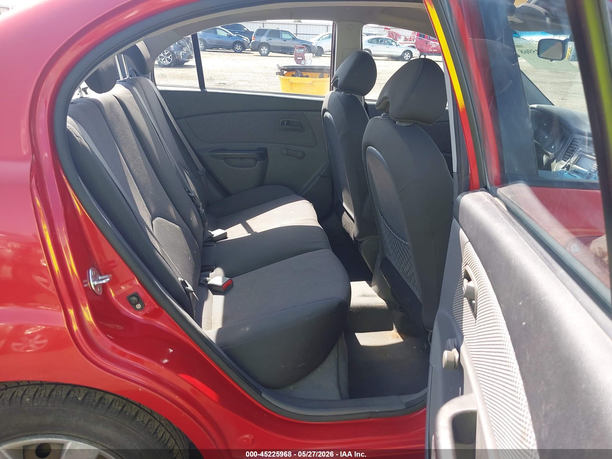 2011 Kia Rio Lx Red vin: KNADH4A35B6731336