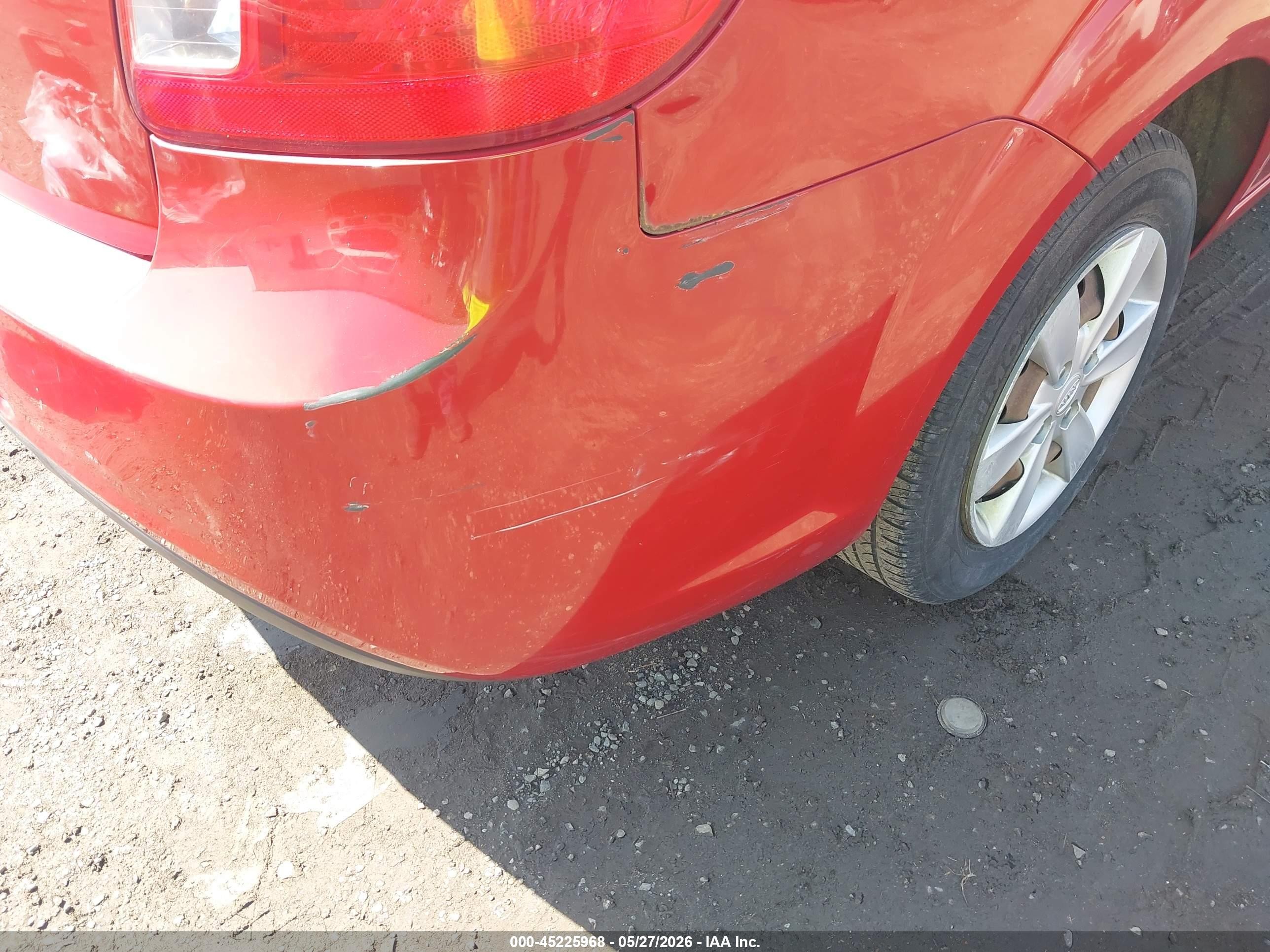 2011 Kia Rio Lx Red vin: KNADH4A35B6731336