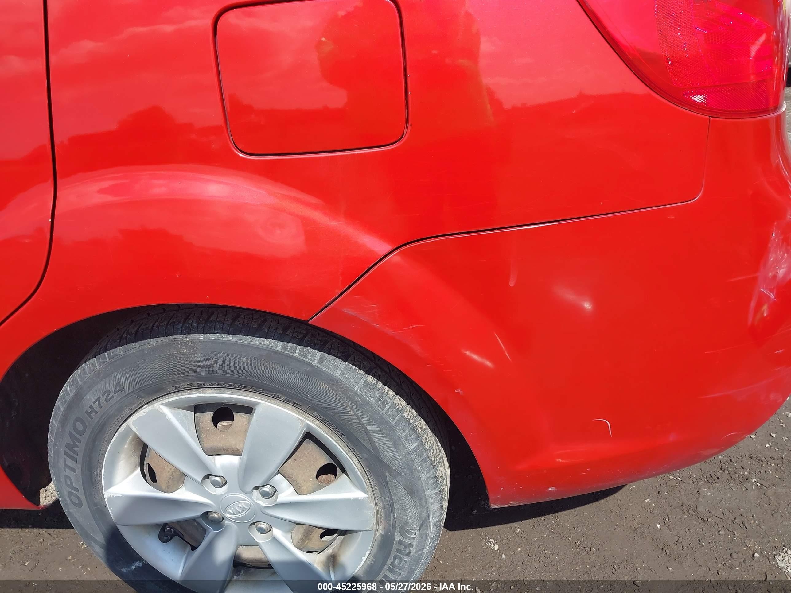 2011 Kia Rio Lx Red vin: KNADH4A35B6731336
