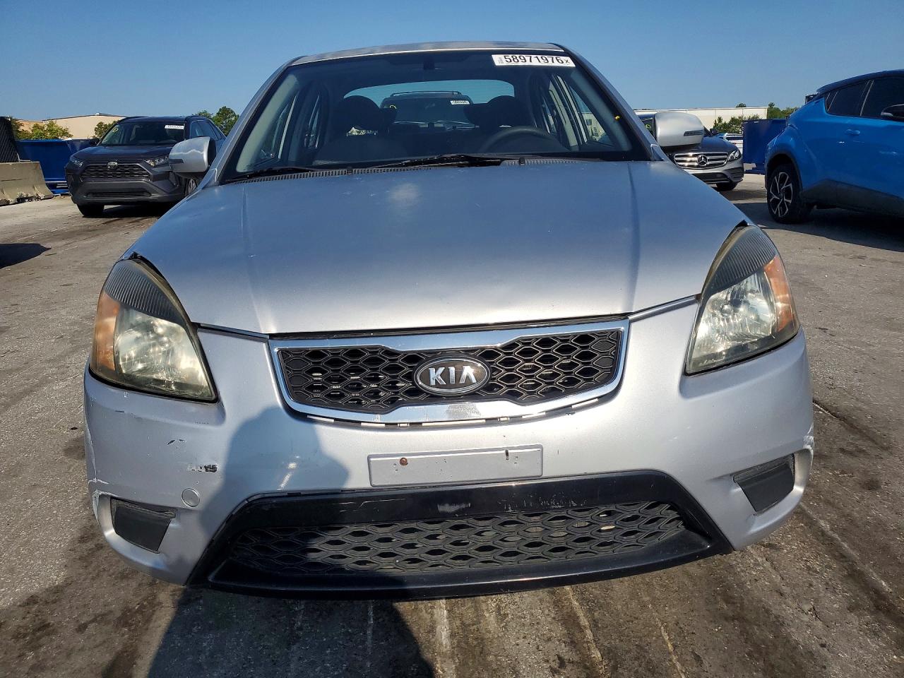 2011 Kia Rio Lx Silver vin: KNADH4A35B6868471