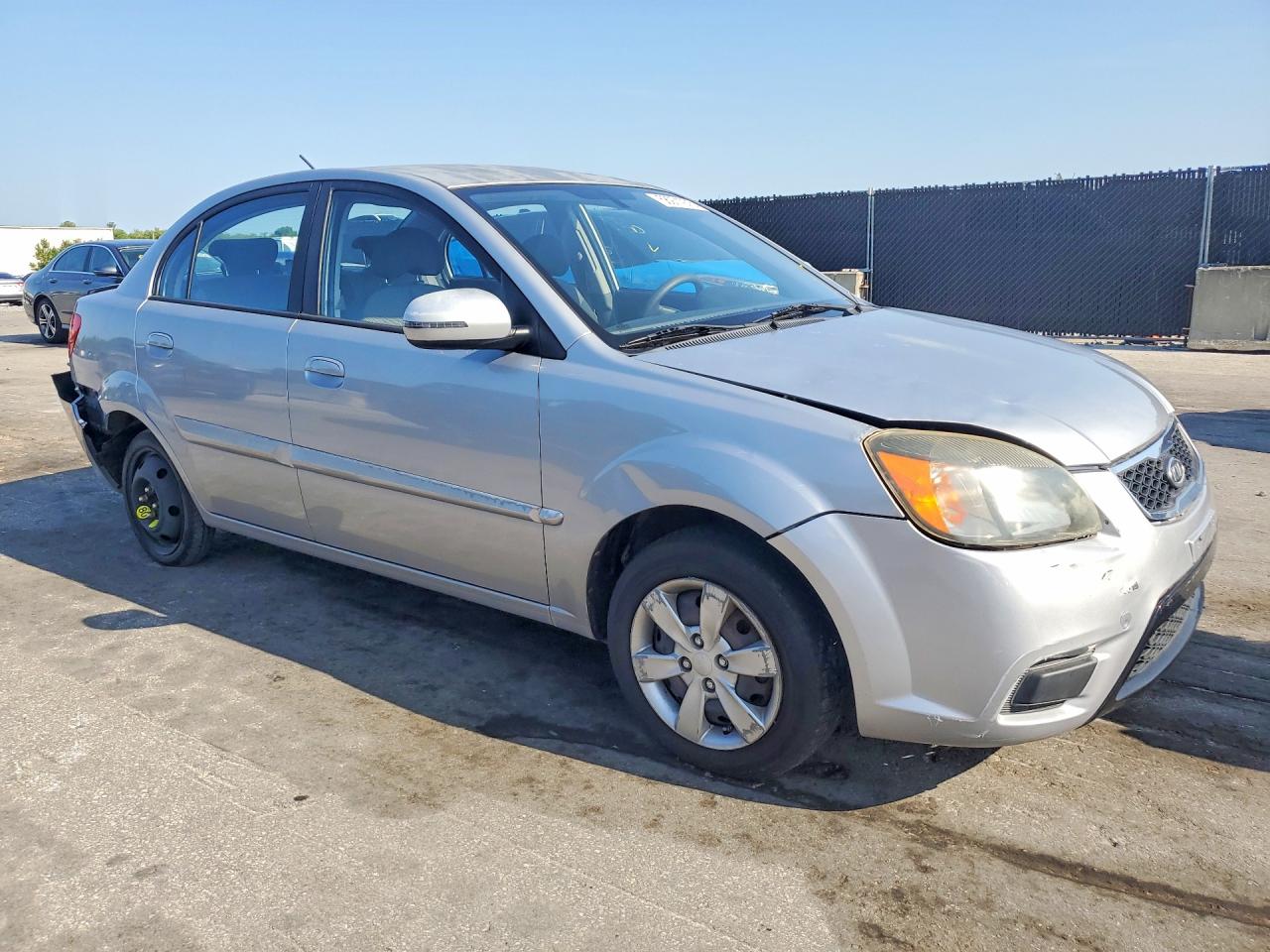 2011 Kia Rio Lx Silver vin: KNADH4A35B6868471