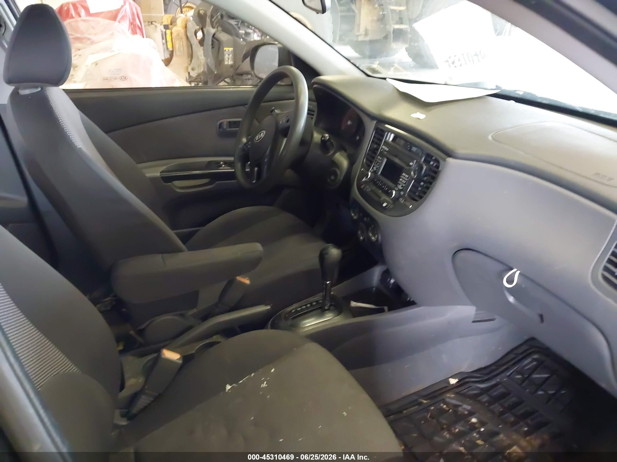 2011 Kia Rio Lx Black vin: KNADH4A35B6936350