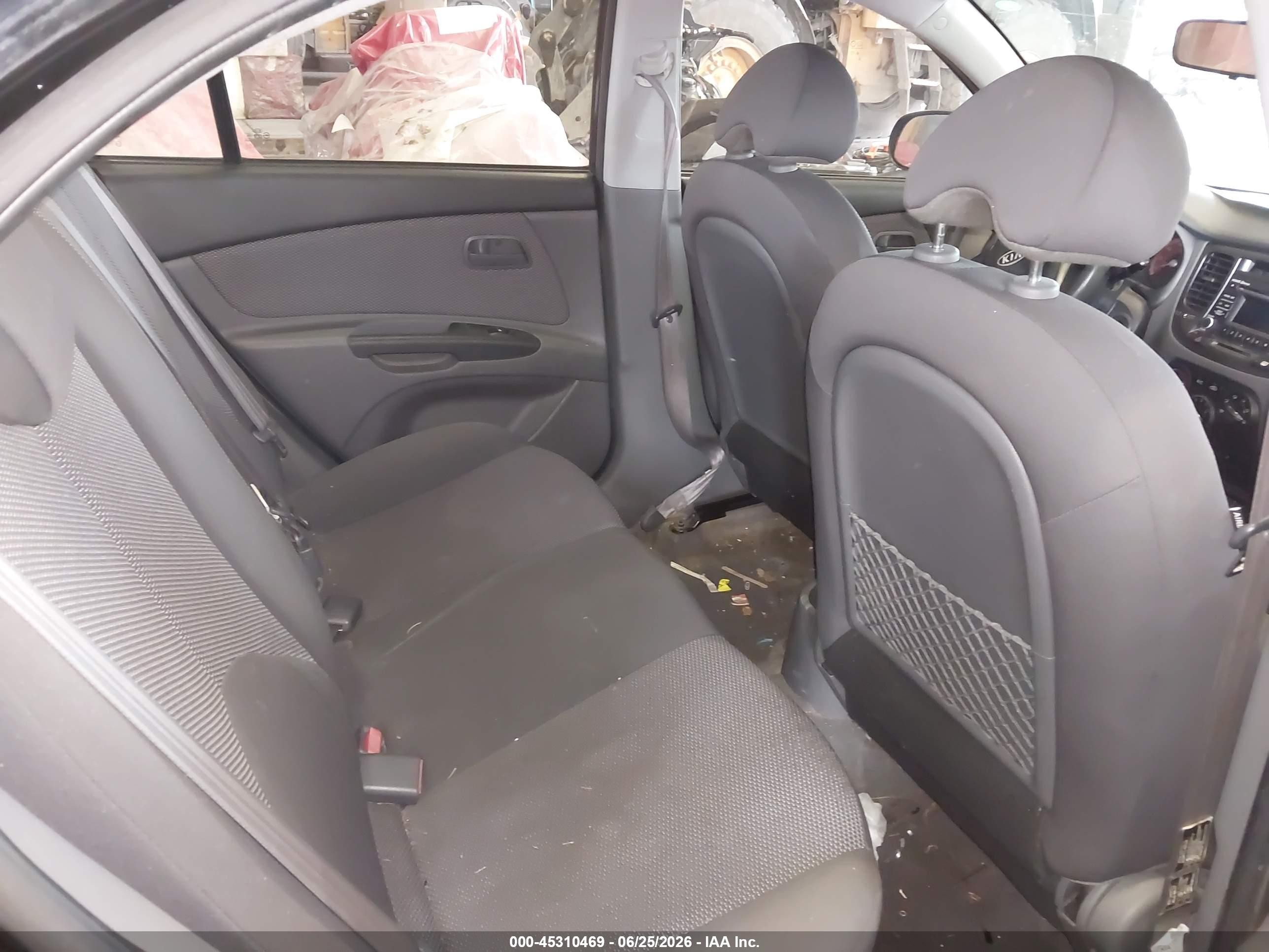 2011 Kia Rio Lx Black vin: KNADH4A35B6936350