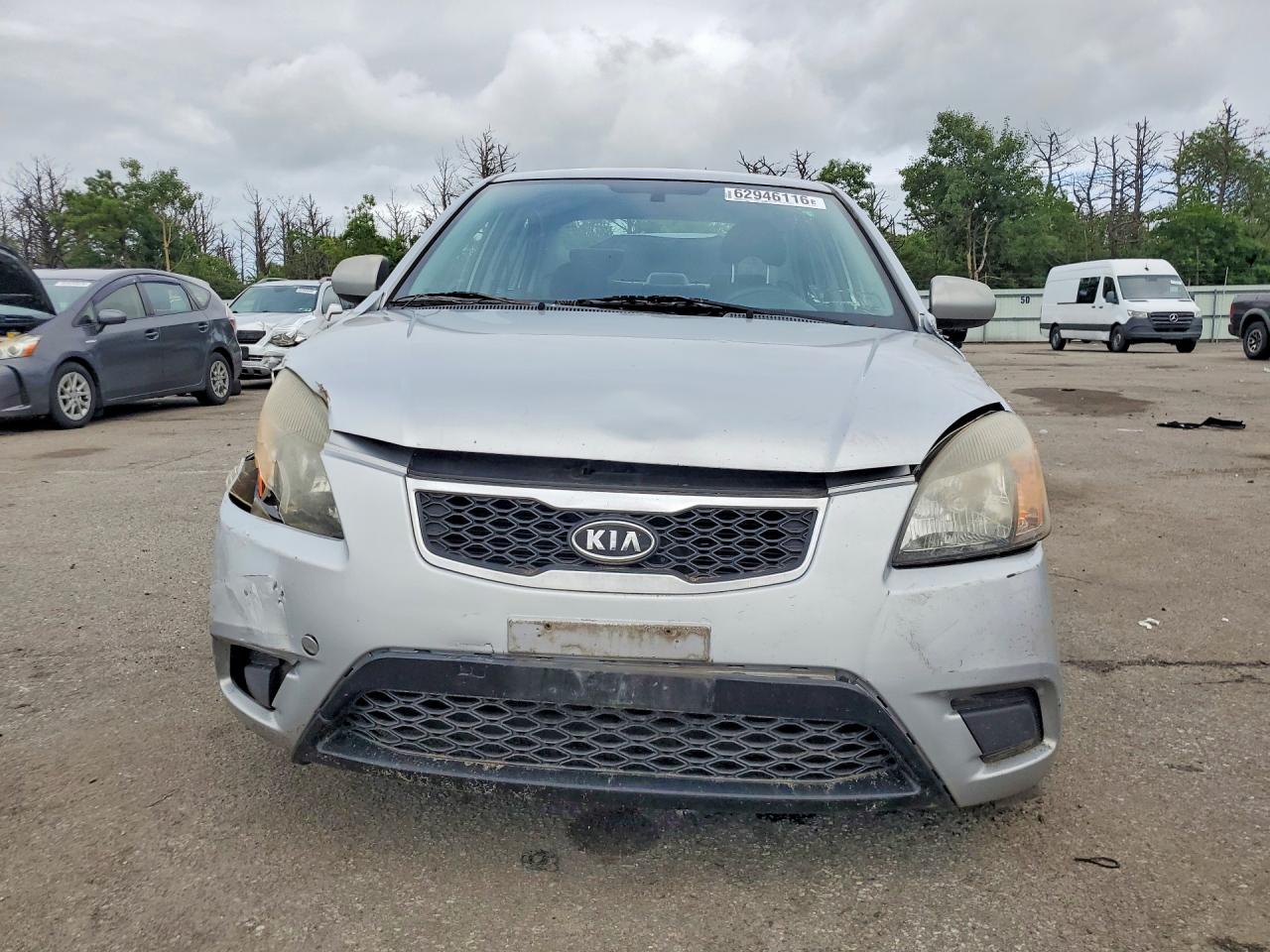 2011 Kia Rio Lx Silver vin: KNADH4A35B6949373