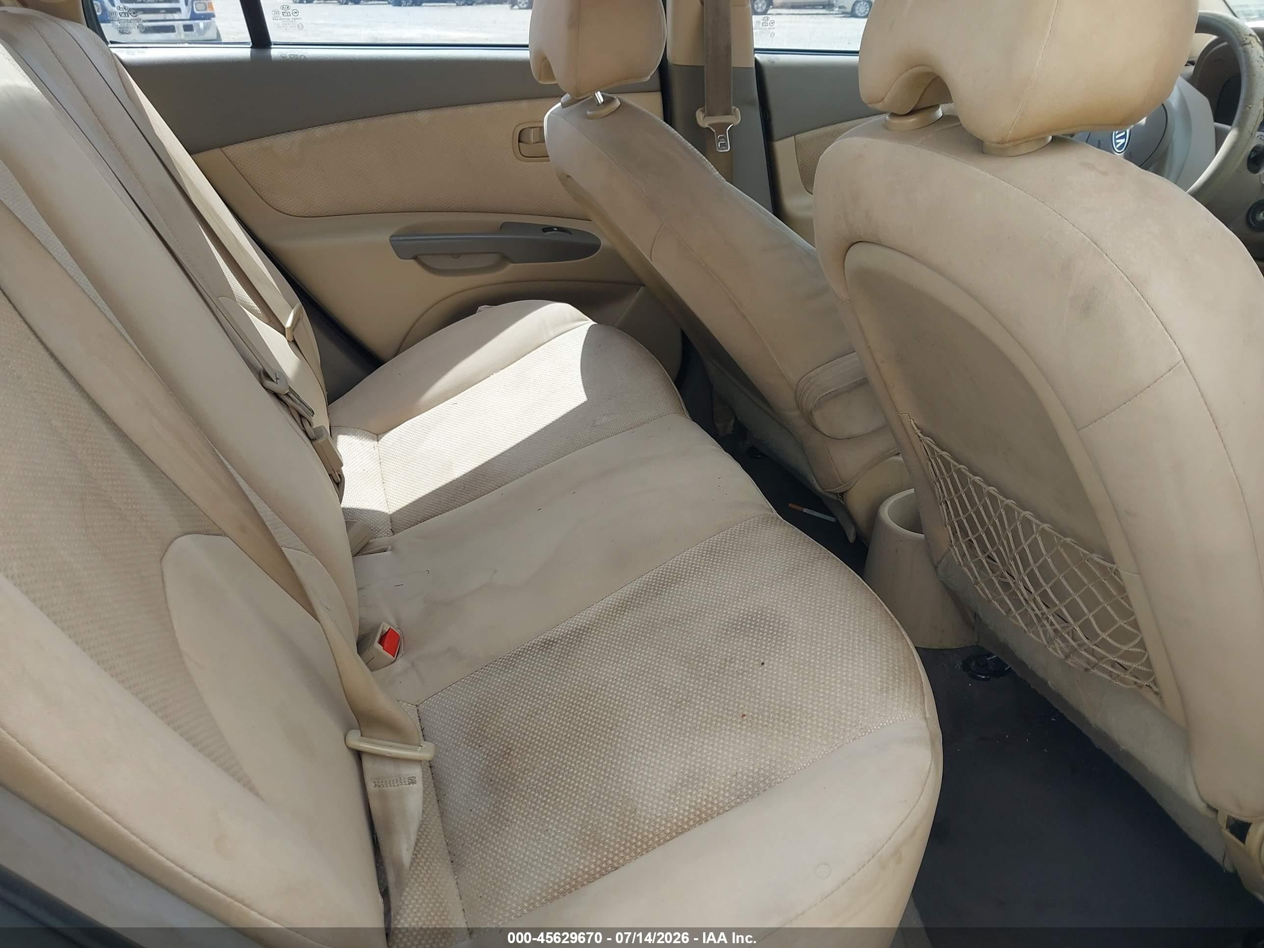 2010 Kia Rio Lx White vin: KNADH4A36A6632233