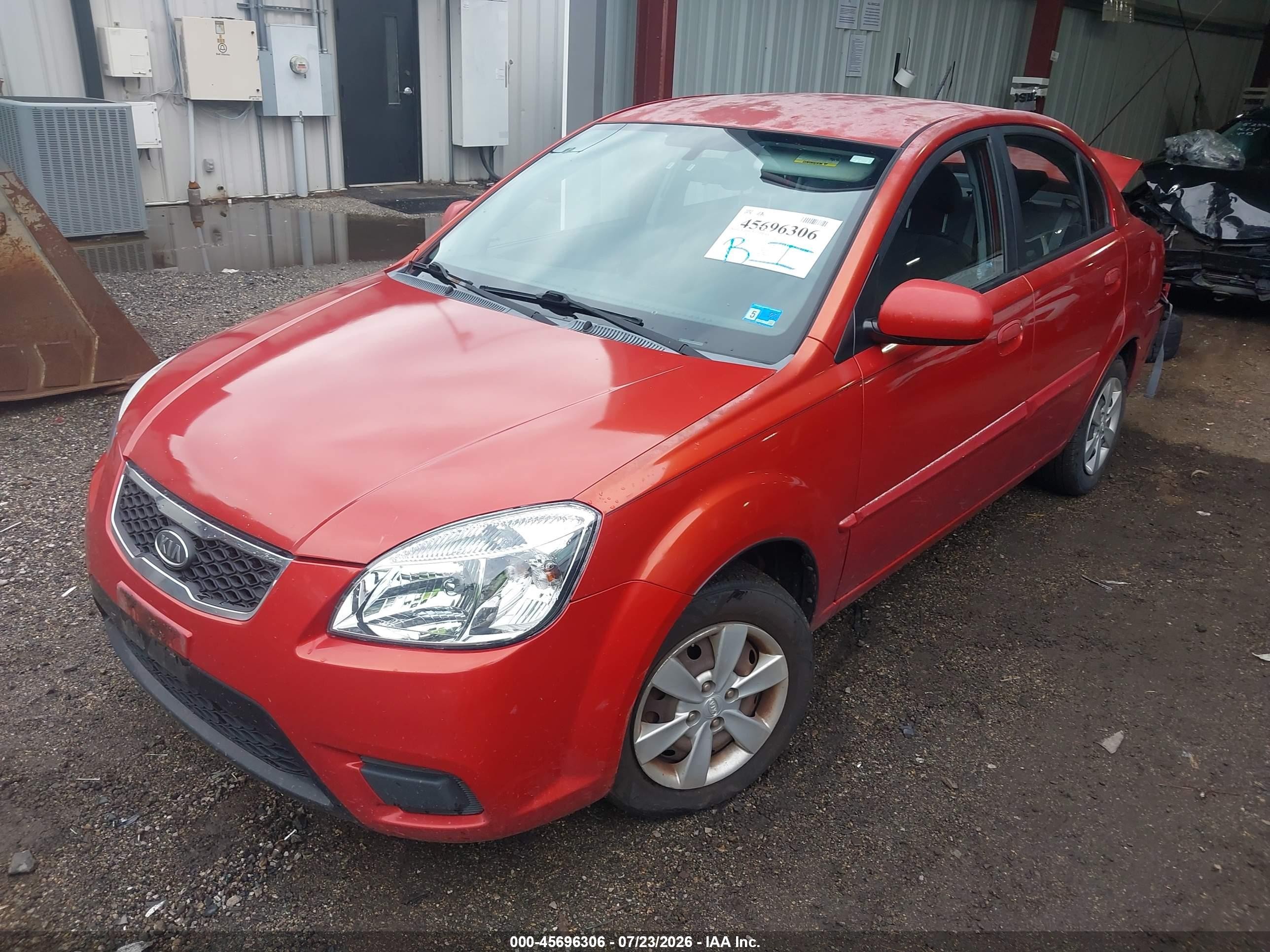 2011 Kia Rio Lx Красный vin: KNADH4A36B6736349
