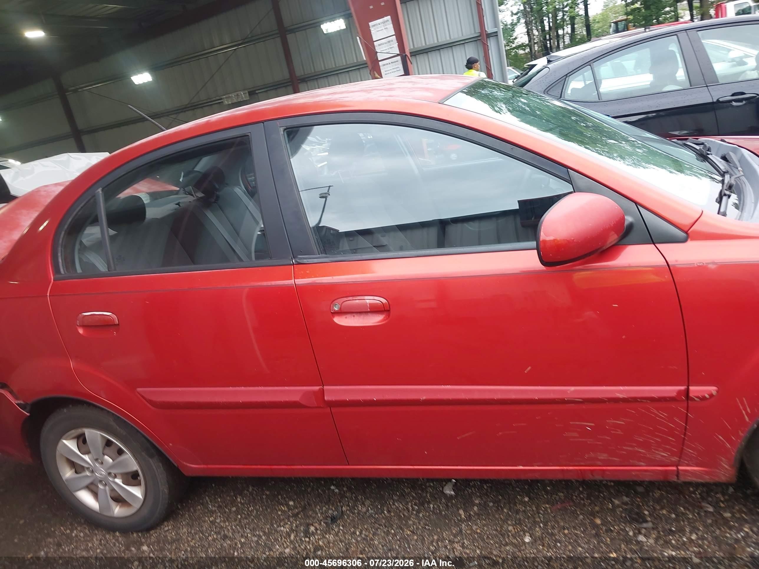 2011 Kia Rio Lx Красный vin: KNADH4A36B6736349