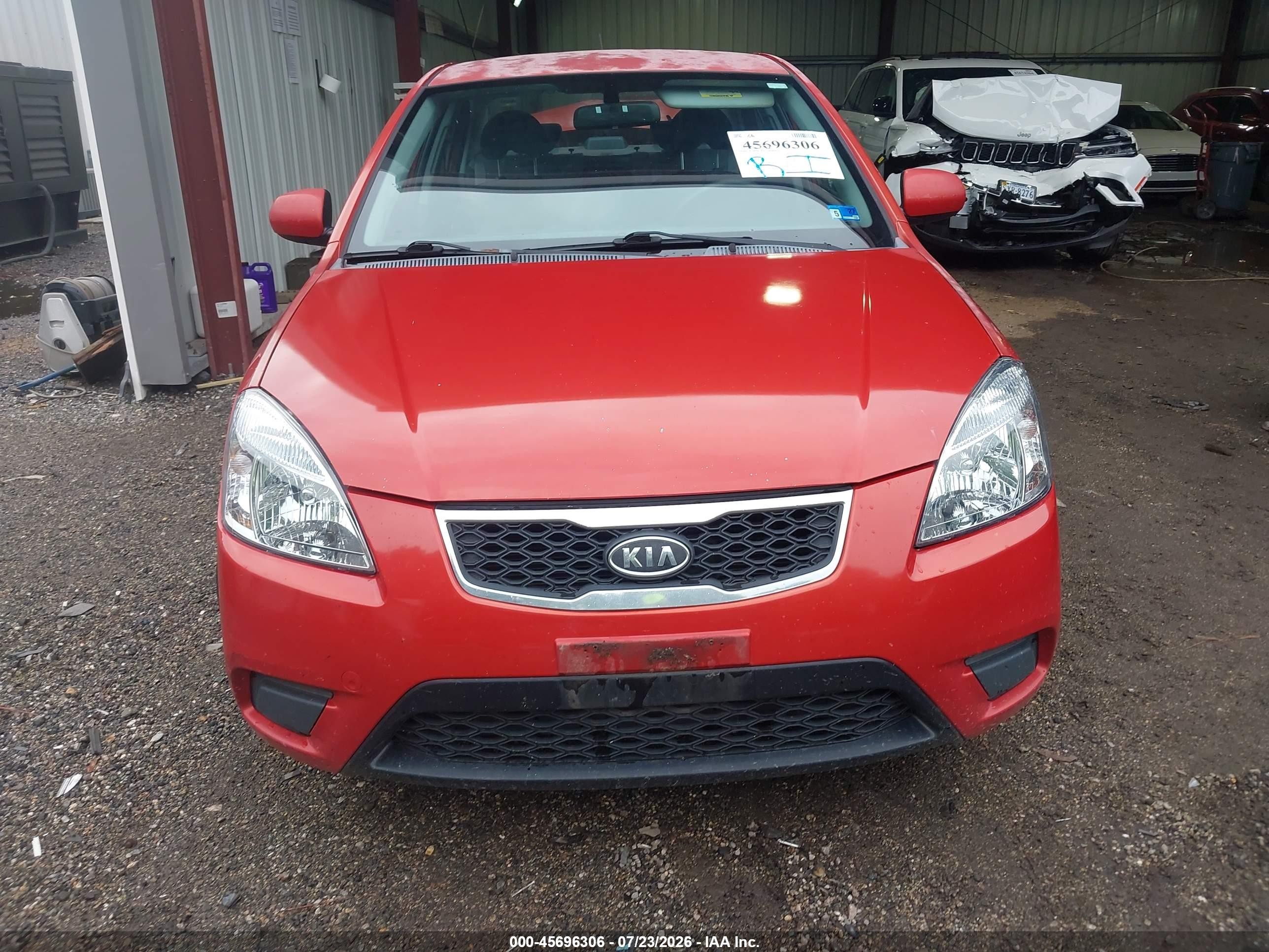 2011 Kia Rio Lx Красный vin: KNADH4A36B6736349