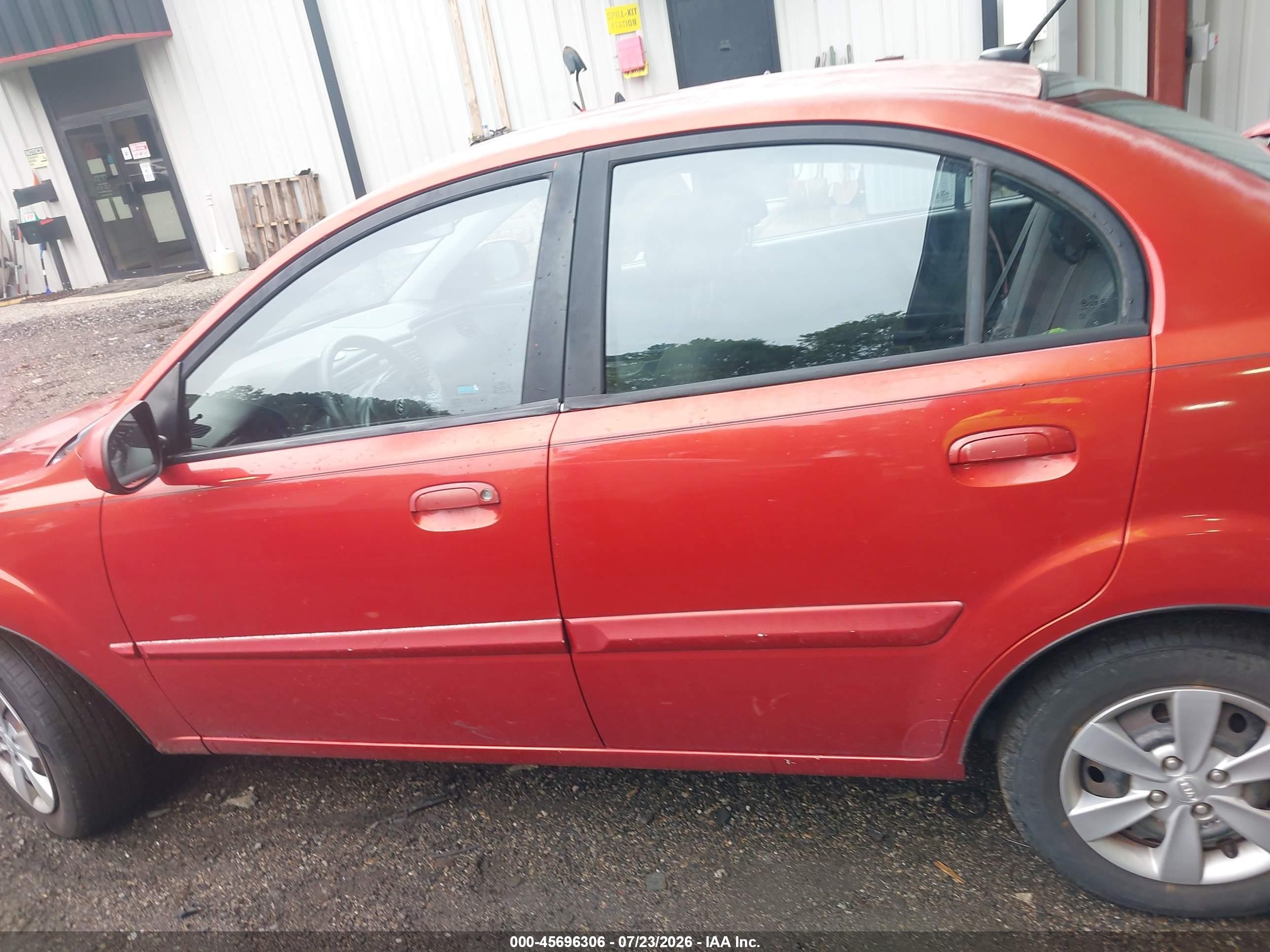 2011 Kia Rio Lx Красный vin: KNADH4A36B6736349