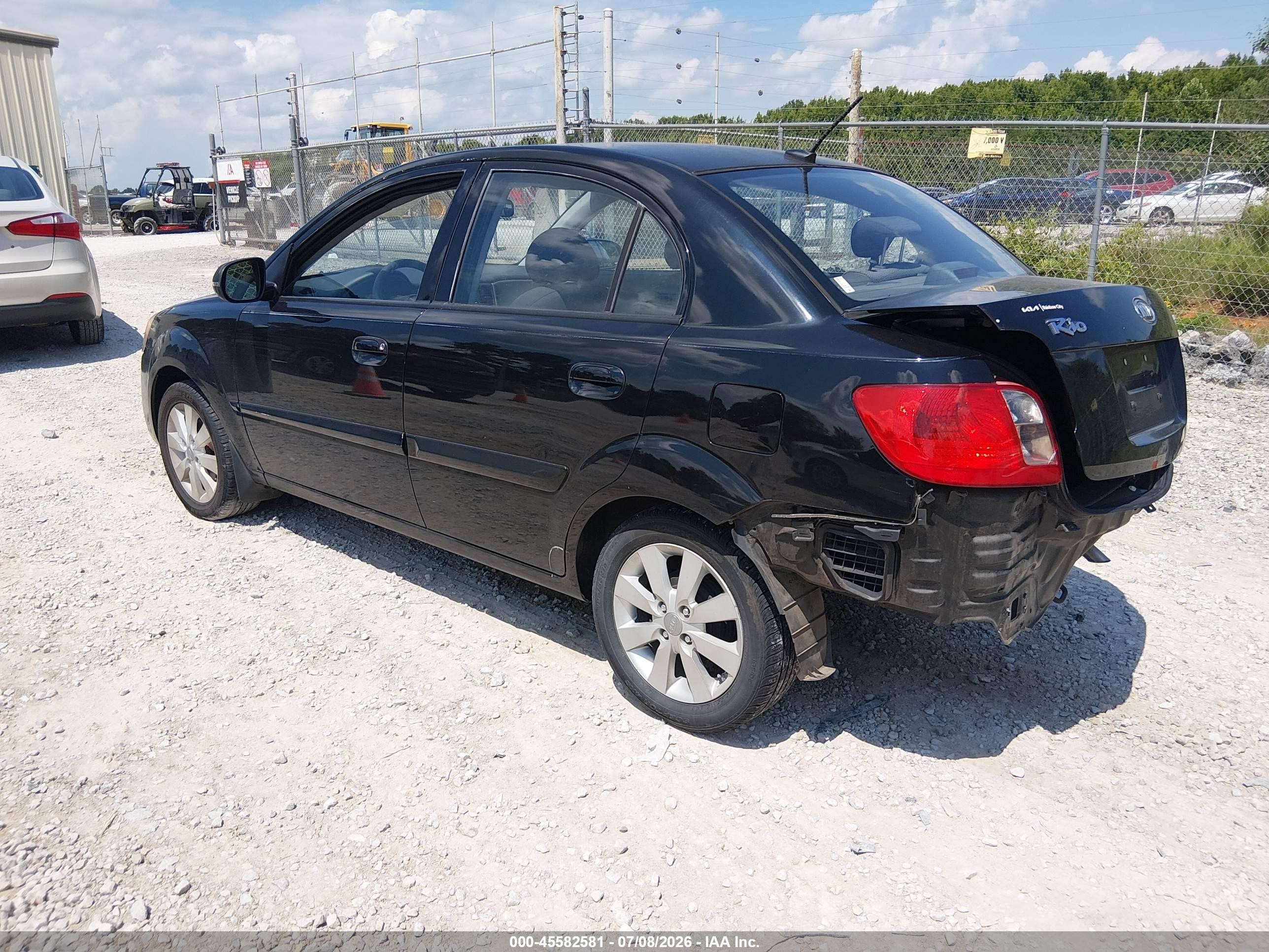 2011 Kia Rio Lx Black vin: KNADH4A36B6863361