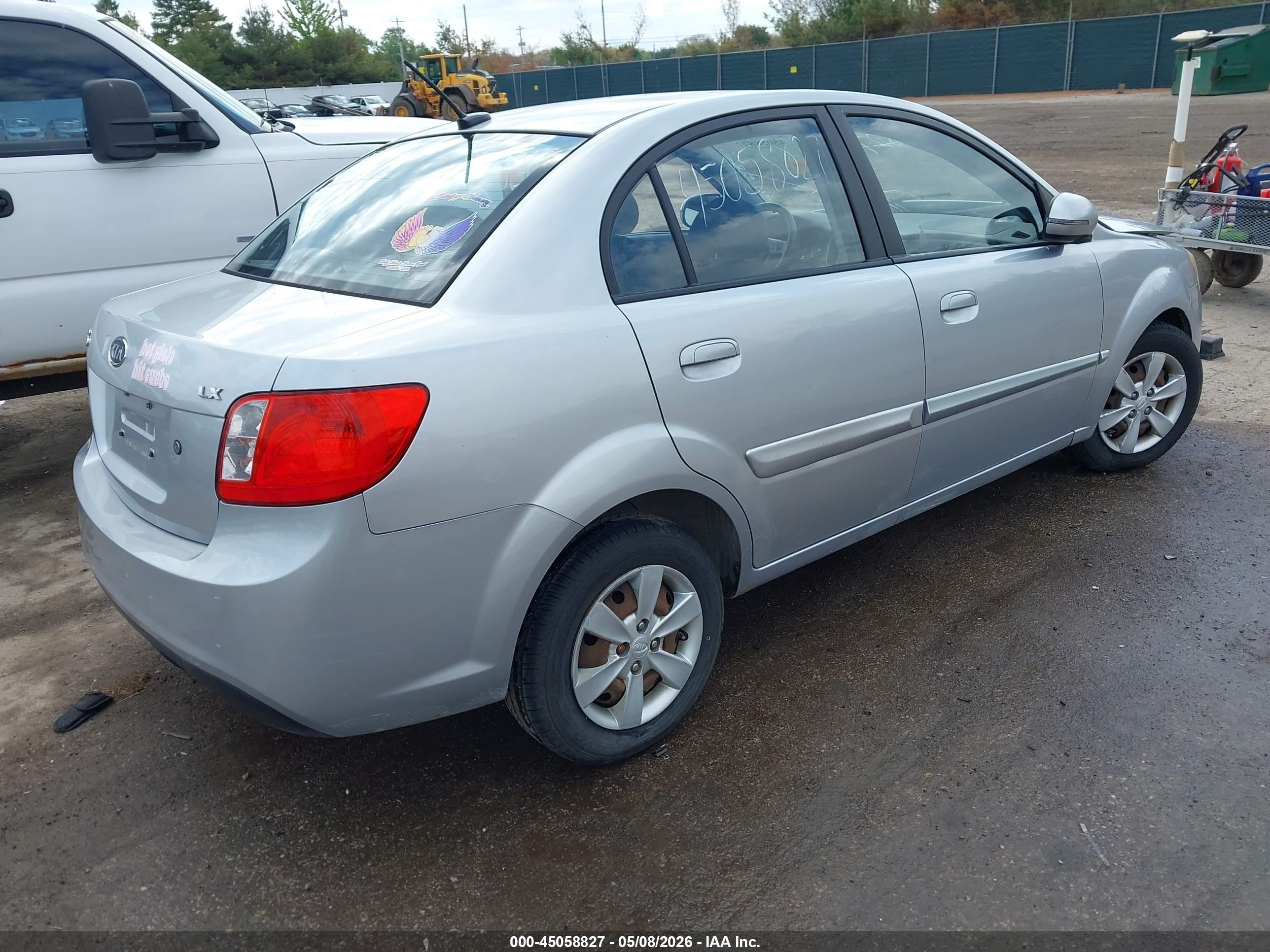 2011 Kia Rio Lx Silver vin: KNADH4A37B6921297