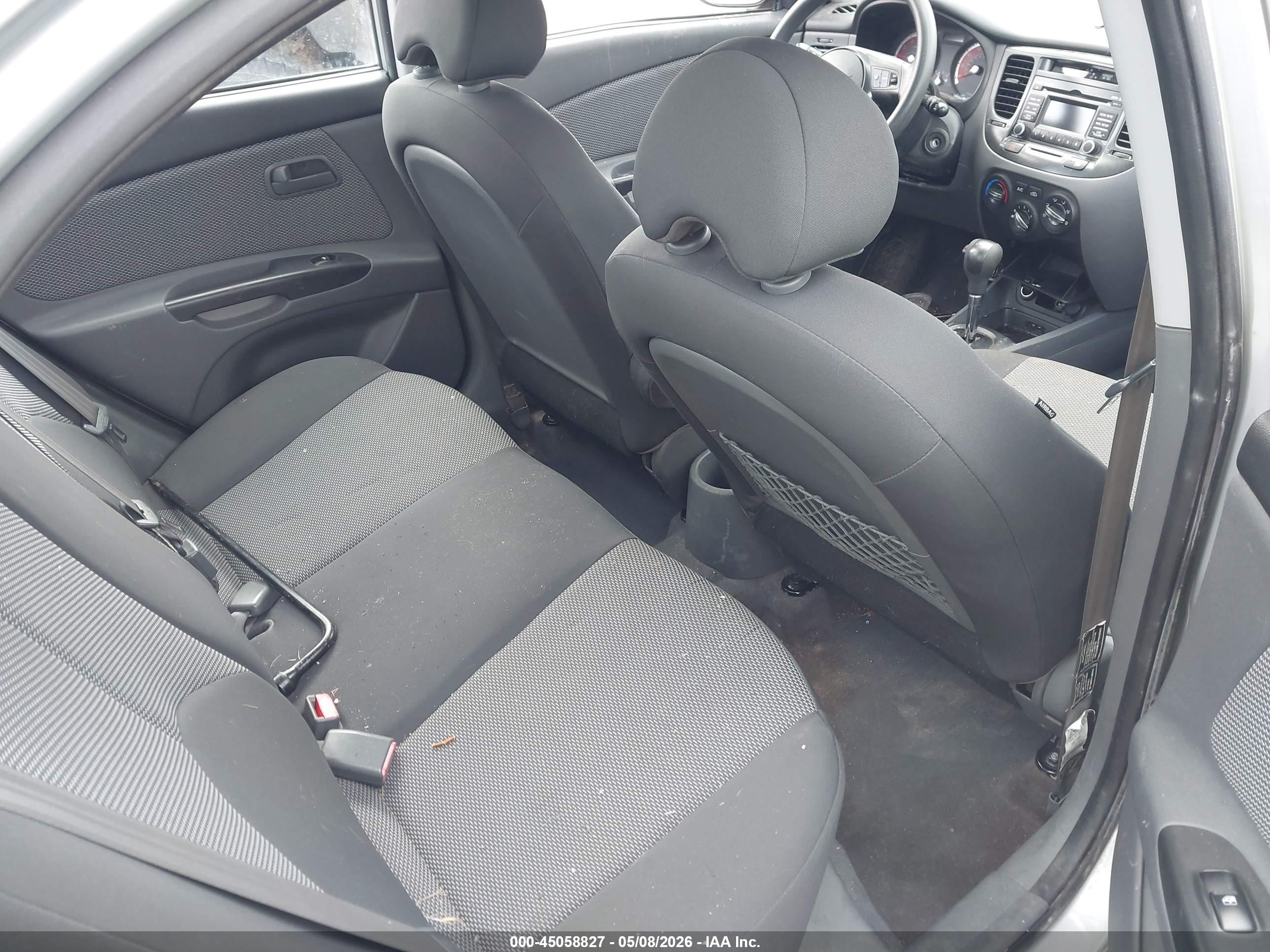 2011 Kia Rio Lx Silver vin: KNADH4A37B6921297