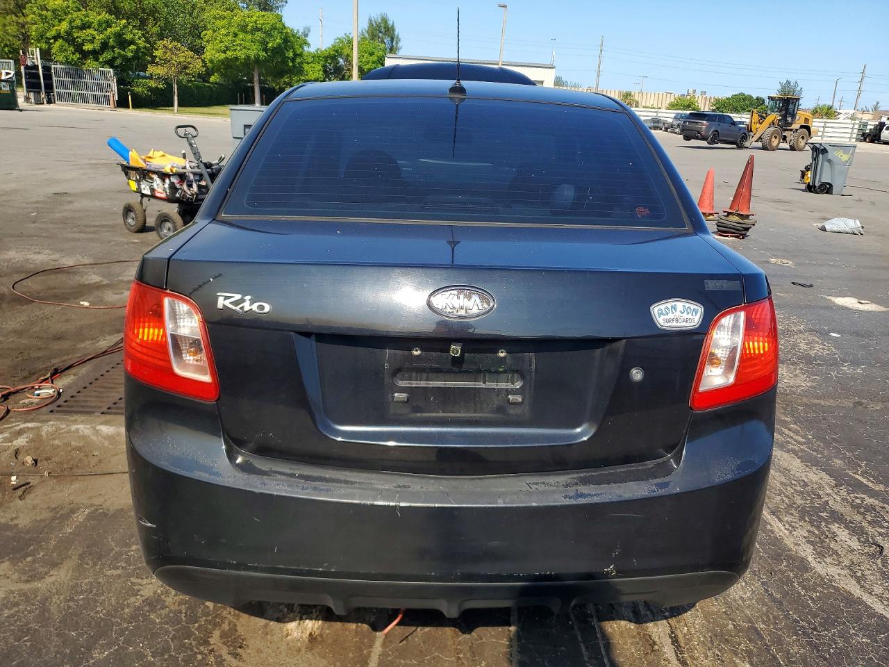 2010 Kia Rio Base Black vin: KNADH4A38A6635781
