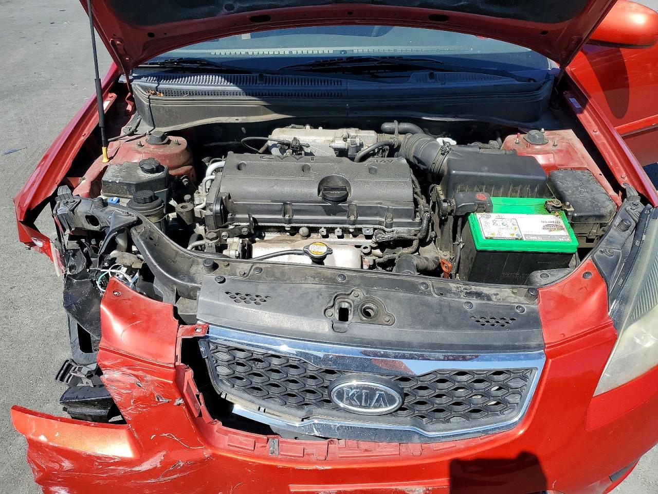 2011 Kia Rio Lx Оранжевый vin: KNADH4A38B6850272
