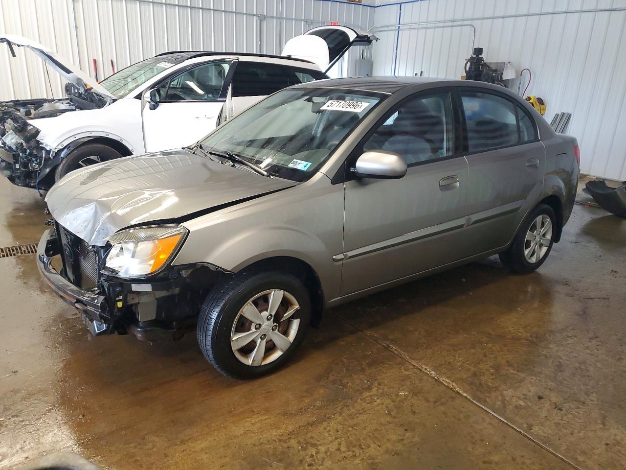 2011 Kia Rio Lx Gray vin: KNADH4A38B6912561