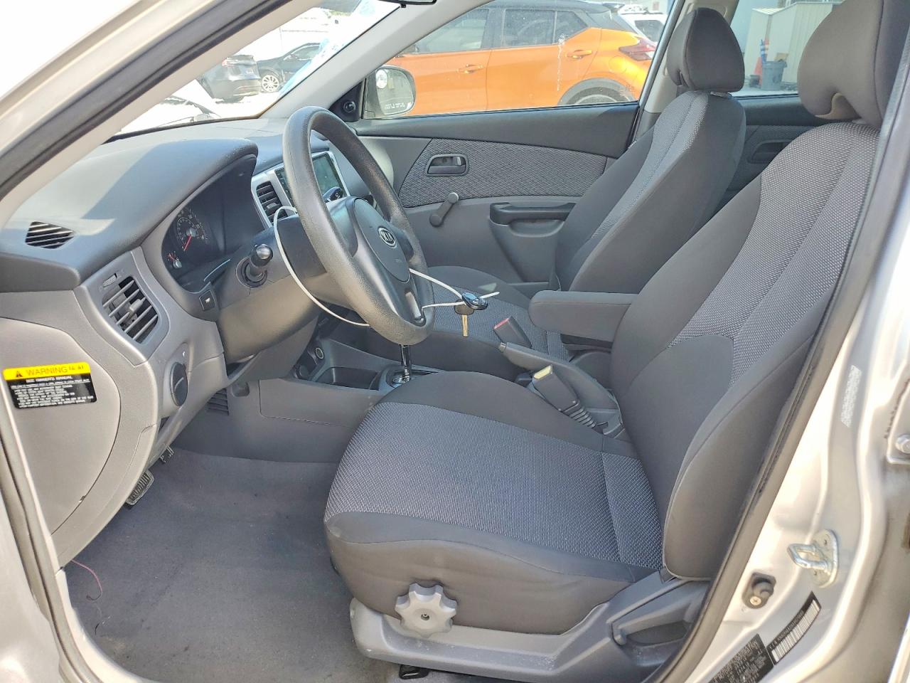 2010 Kia Rio Base Silver vin: KNADH4A39A6629665
