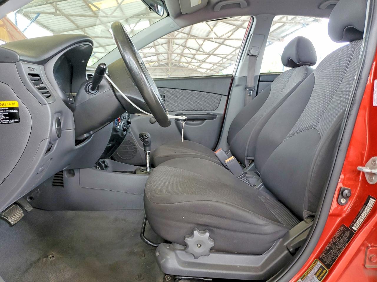 2010 Kia Rio Base Red vin: KNADH4A39A6640309