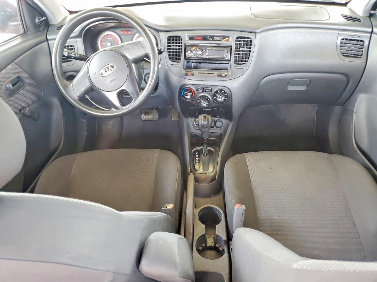 2010 Kia Rio Base Red vin: KNADH4A39A6640309