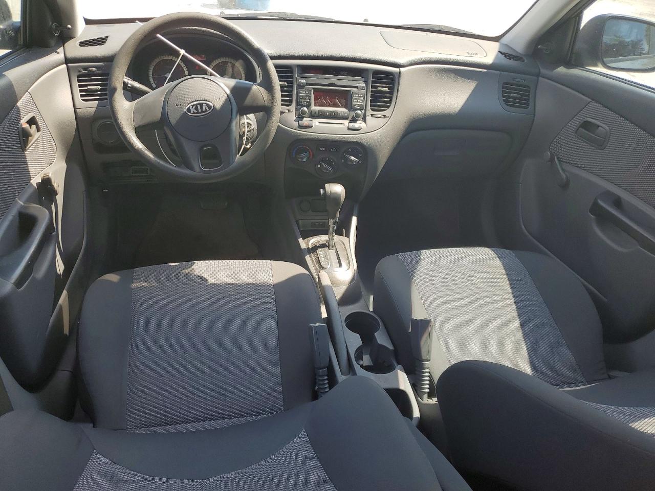 2010 Kia Rio Base Gray vin: KNADH4A39A6647275