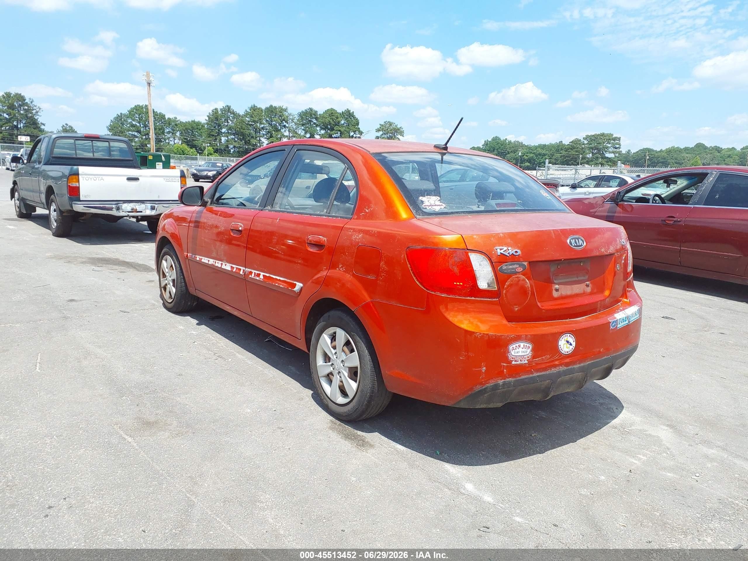 2011 Kia Rio Lx Red vin: KNADH4A39B6731369