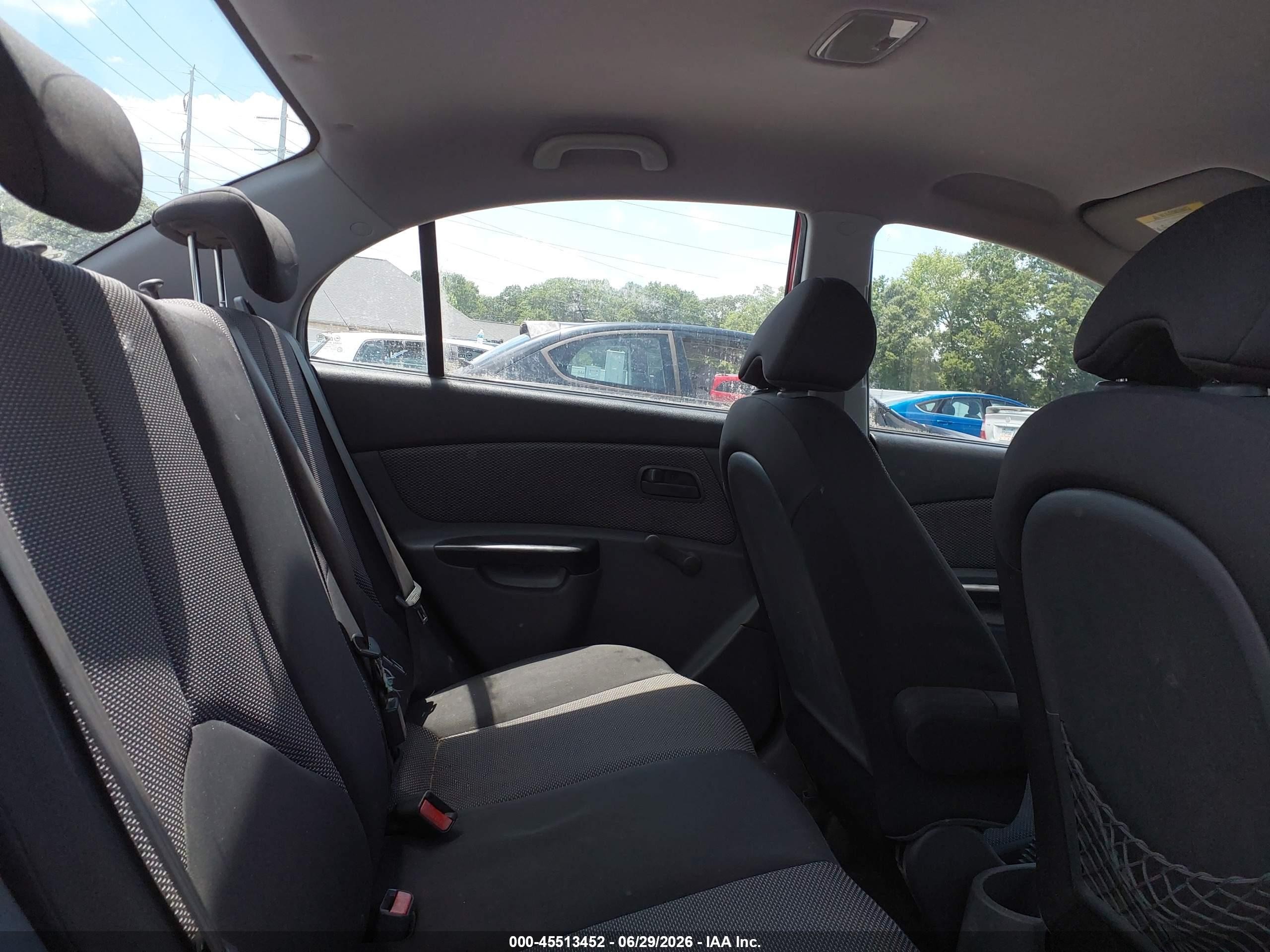 2011 Kia Rio Lx Red vin: KNADH4A39B6731369