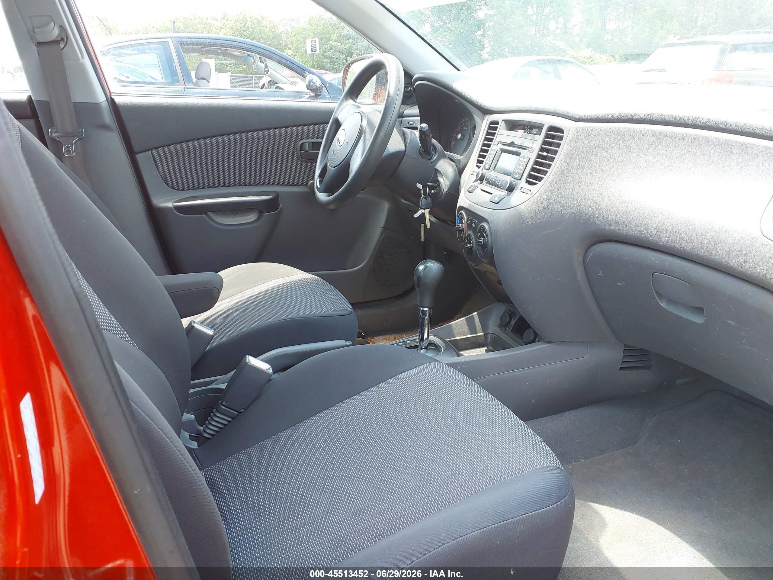 2011 Kia Rio Lx Red vin: KNADH4A39B6731369