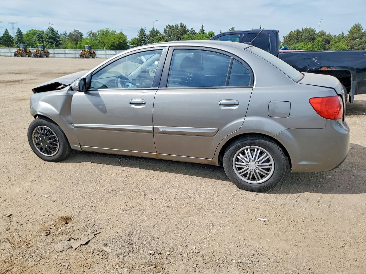 2011 Kia Rio Lx Gray vin: KNADH4A39B6868537