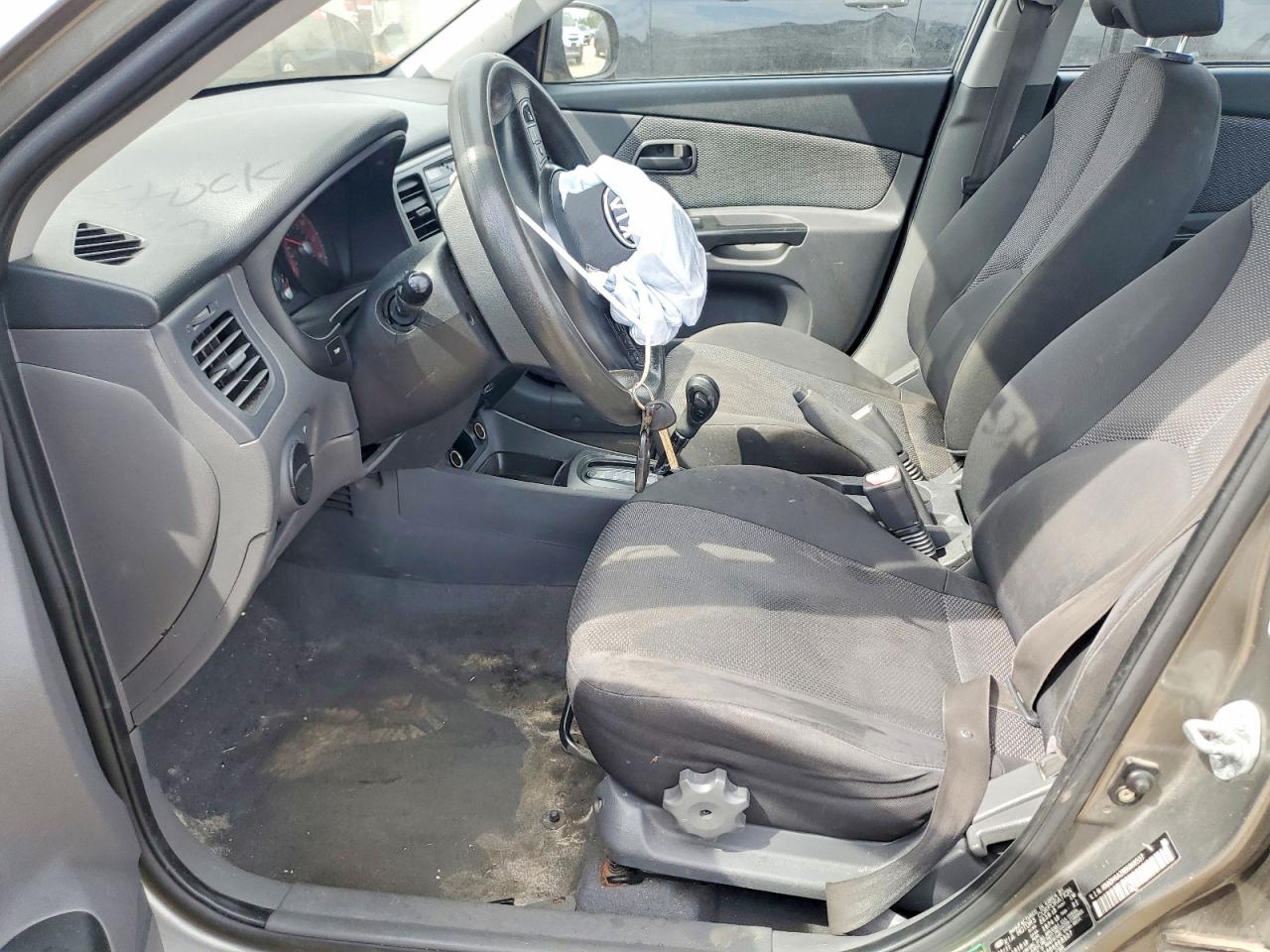 2011 Kia Rio Lx Gray vin: KNADH4A39B6868537