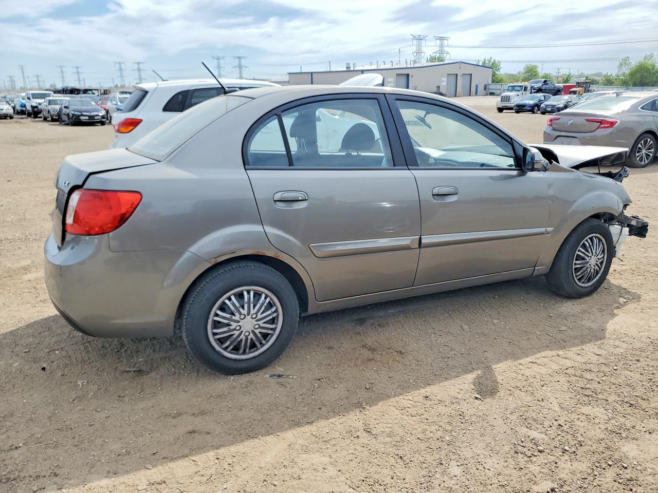 2011 Kia Rio Lx Gray vin: KNADH4A39B6868537