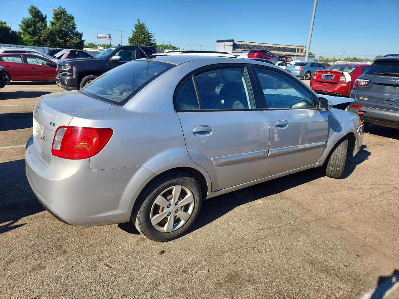 2011 Kia Rio Lx Silver vin: KNADH4A39B6921267