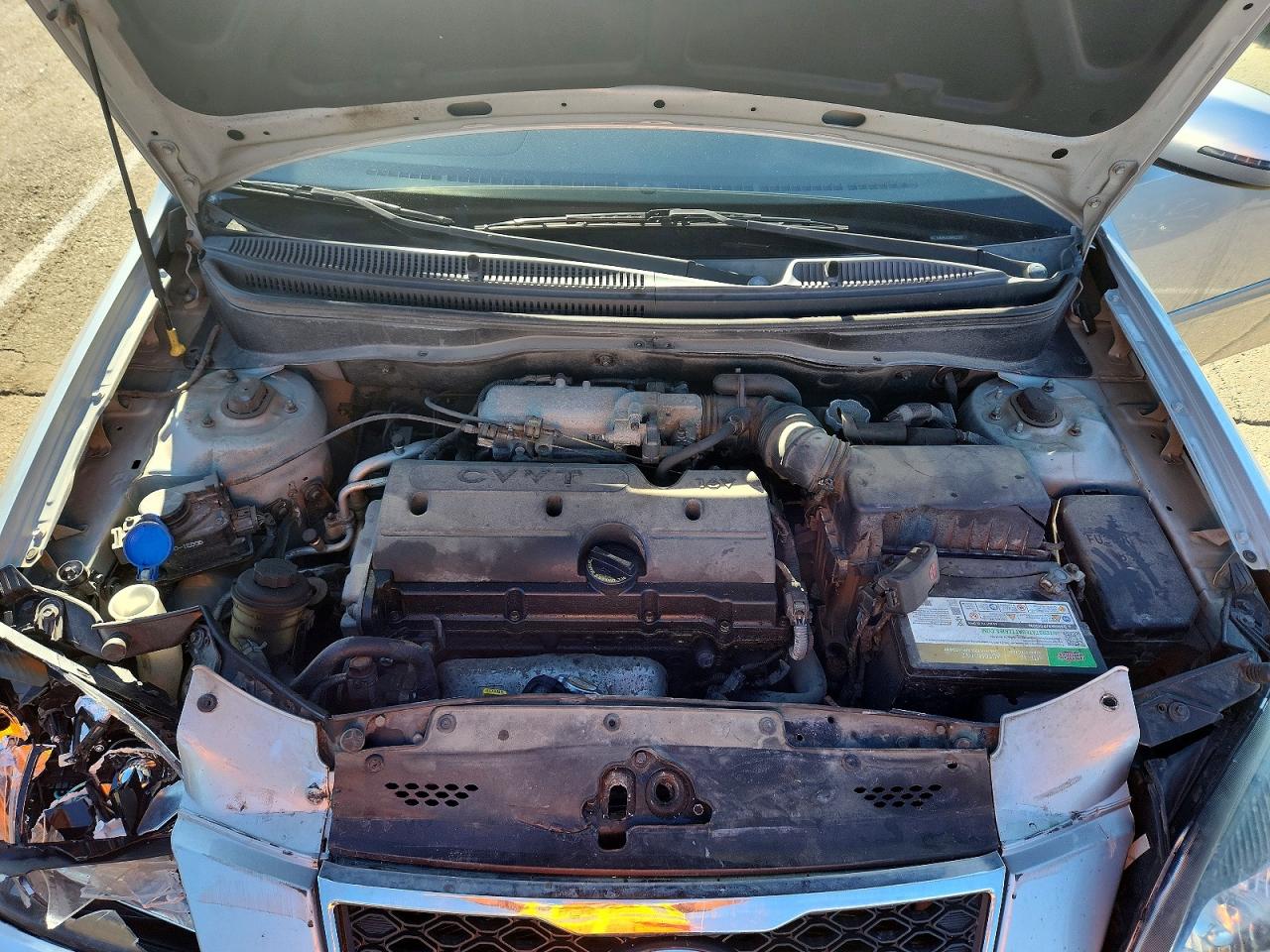 2011 Kia Rio Lx Silver vin: KNADH4A39B6921267