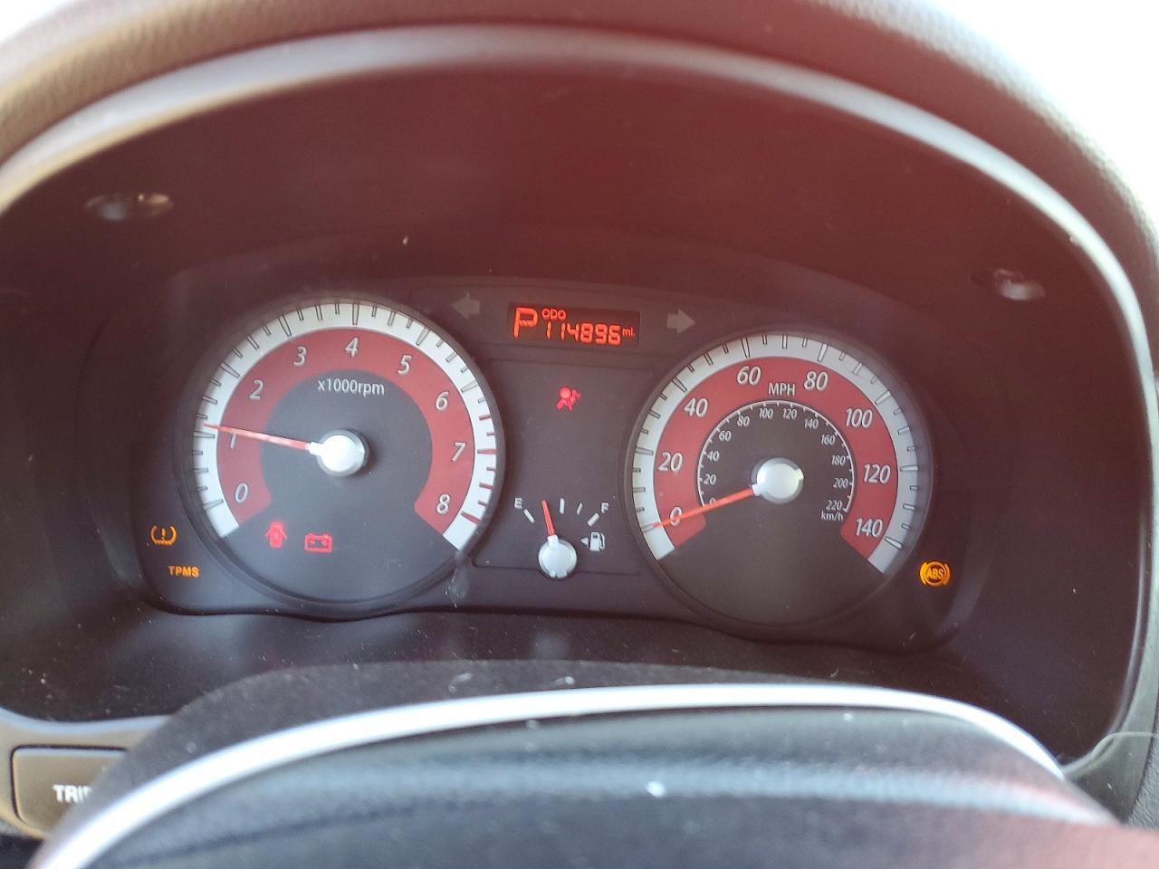 2011 Kia Rio Lx Red vin: KNADH4A3XB6848894