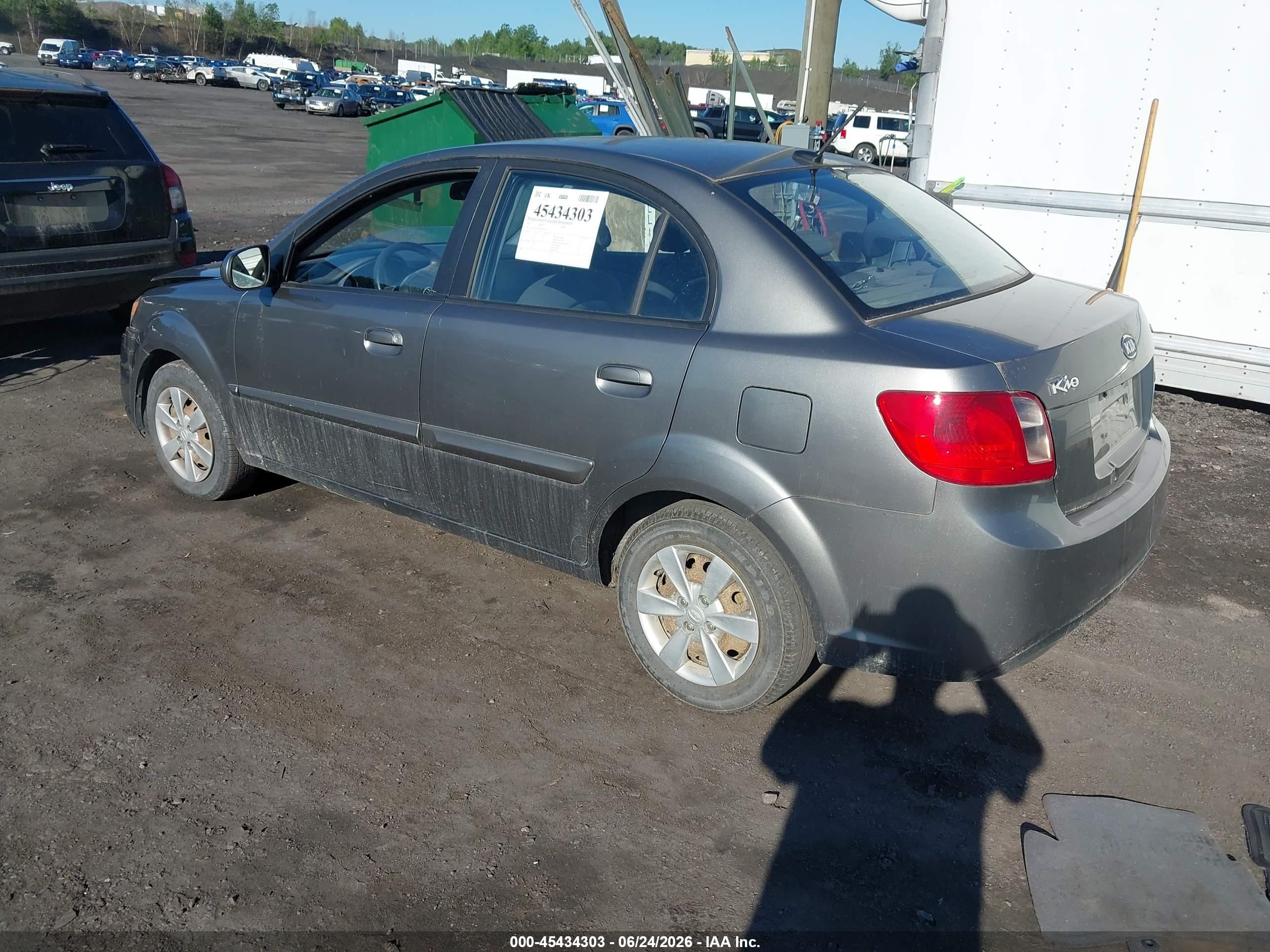 2011 Kia Rio Lx Silver vin: KNADH4A3XB6912013