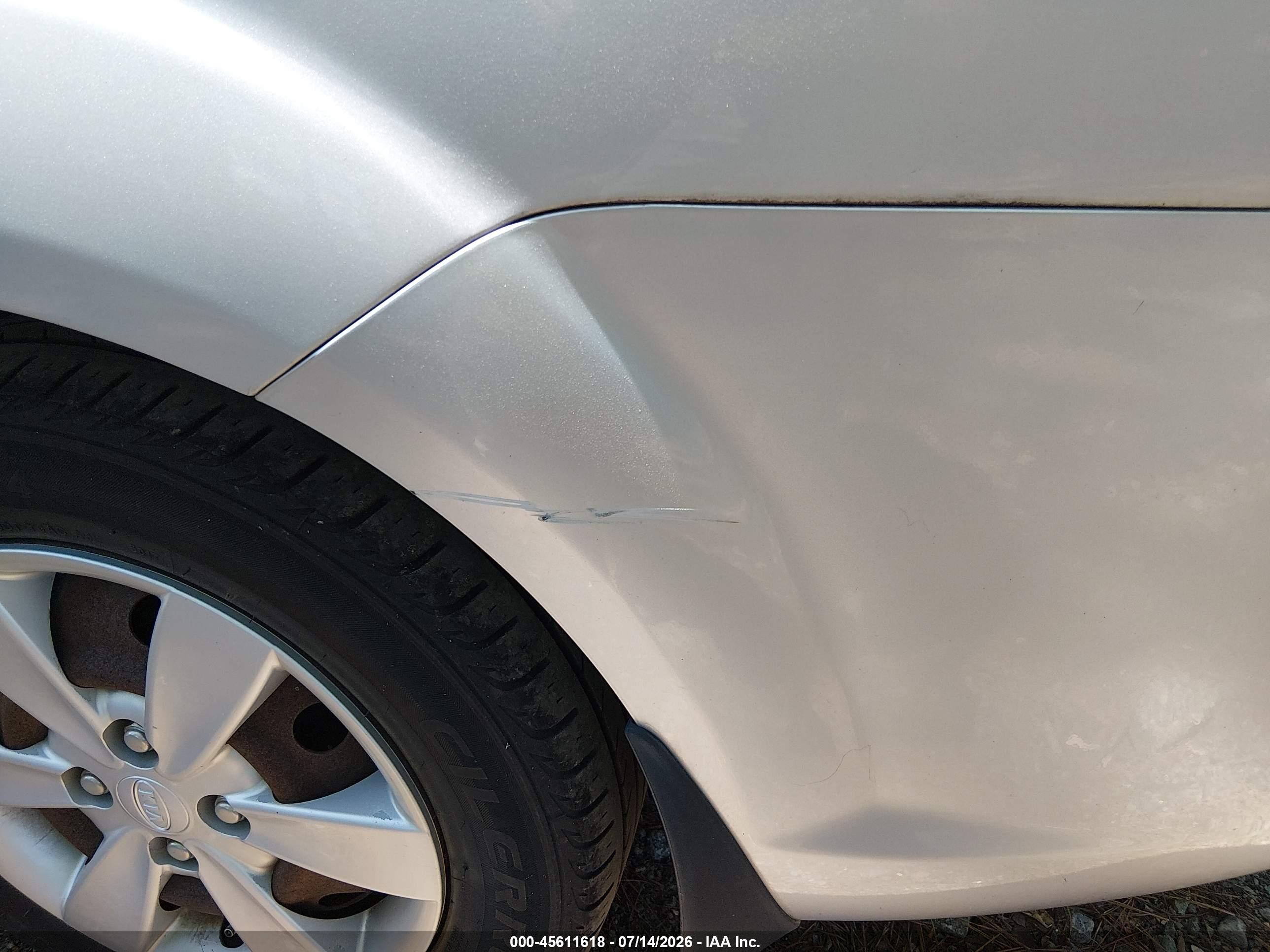 2011 Kia Rio Lx Silver vin: KNADH4A3XB6949045