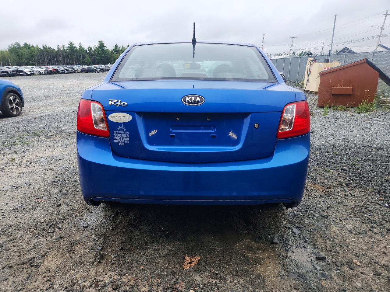2010 Kia Rio Lx Blue vin: KNADH4B32A6596054