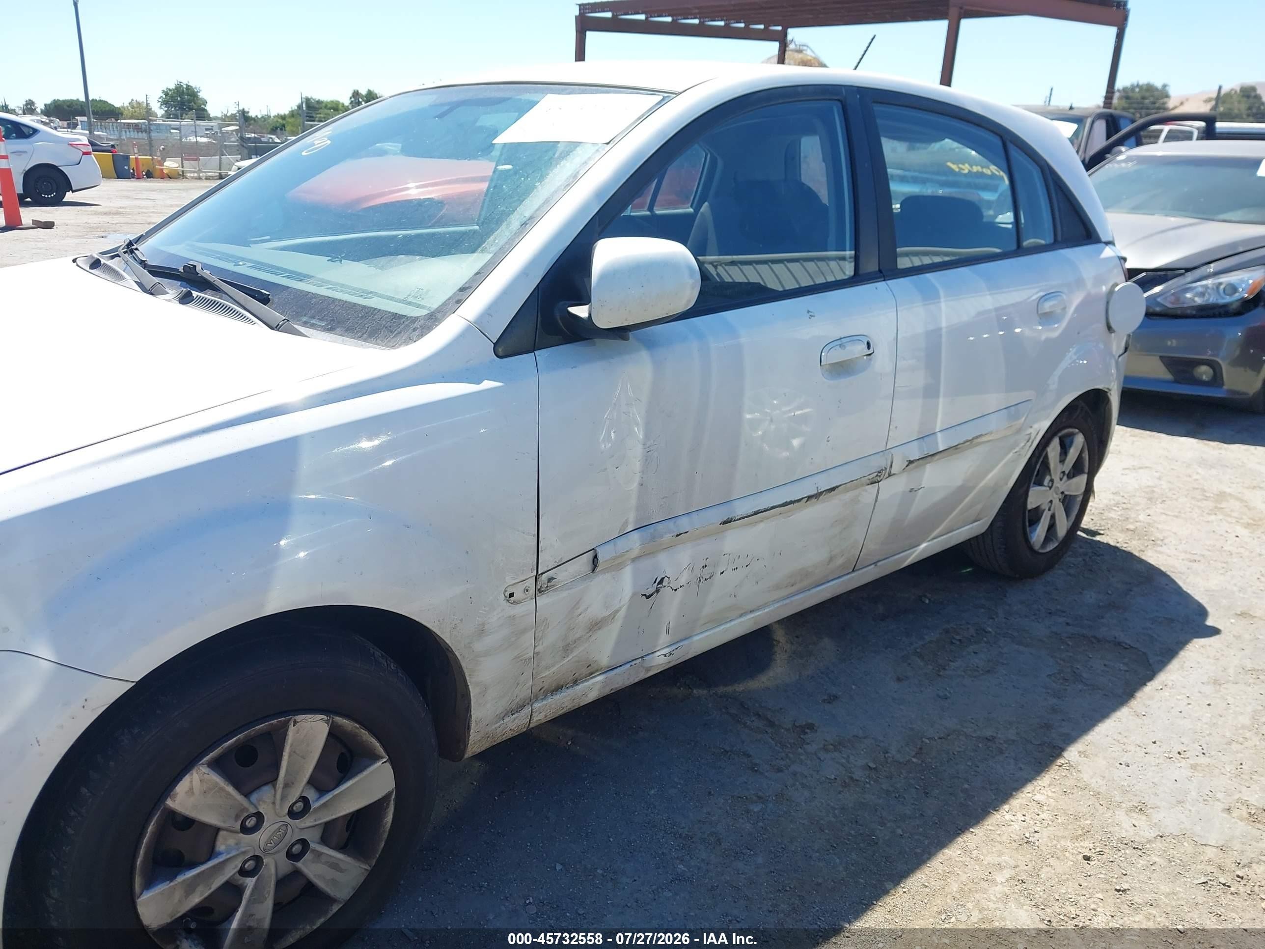 2010 Kia Rio Lx Белый vin: KNADH5A34A6646704