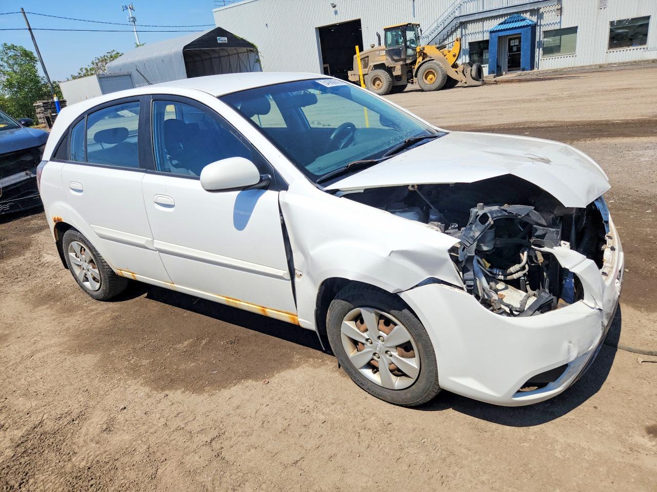 2010 Kia Rio5 Lx White vin: KNADH5B31A6630538
