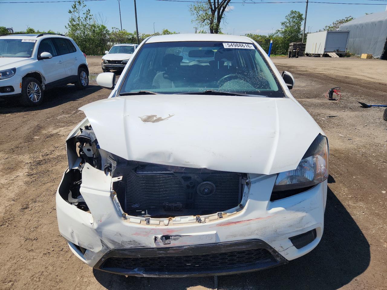 2010 Kia Rio5 Lx White vin: KNADH5B31A6630538