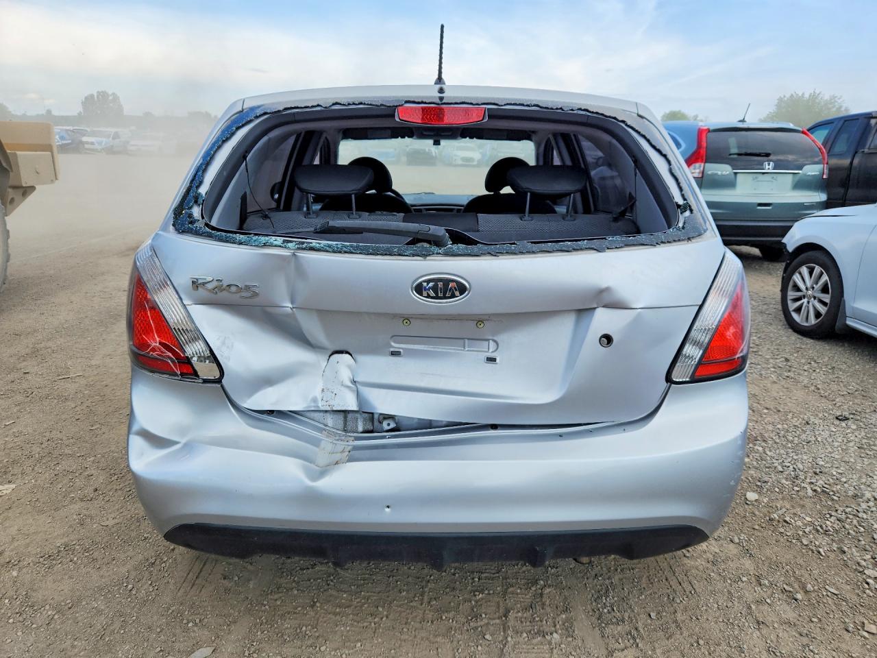 2011 Kia Rio Ex Silver vin: KNADH5B34B6839452