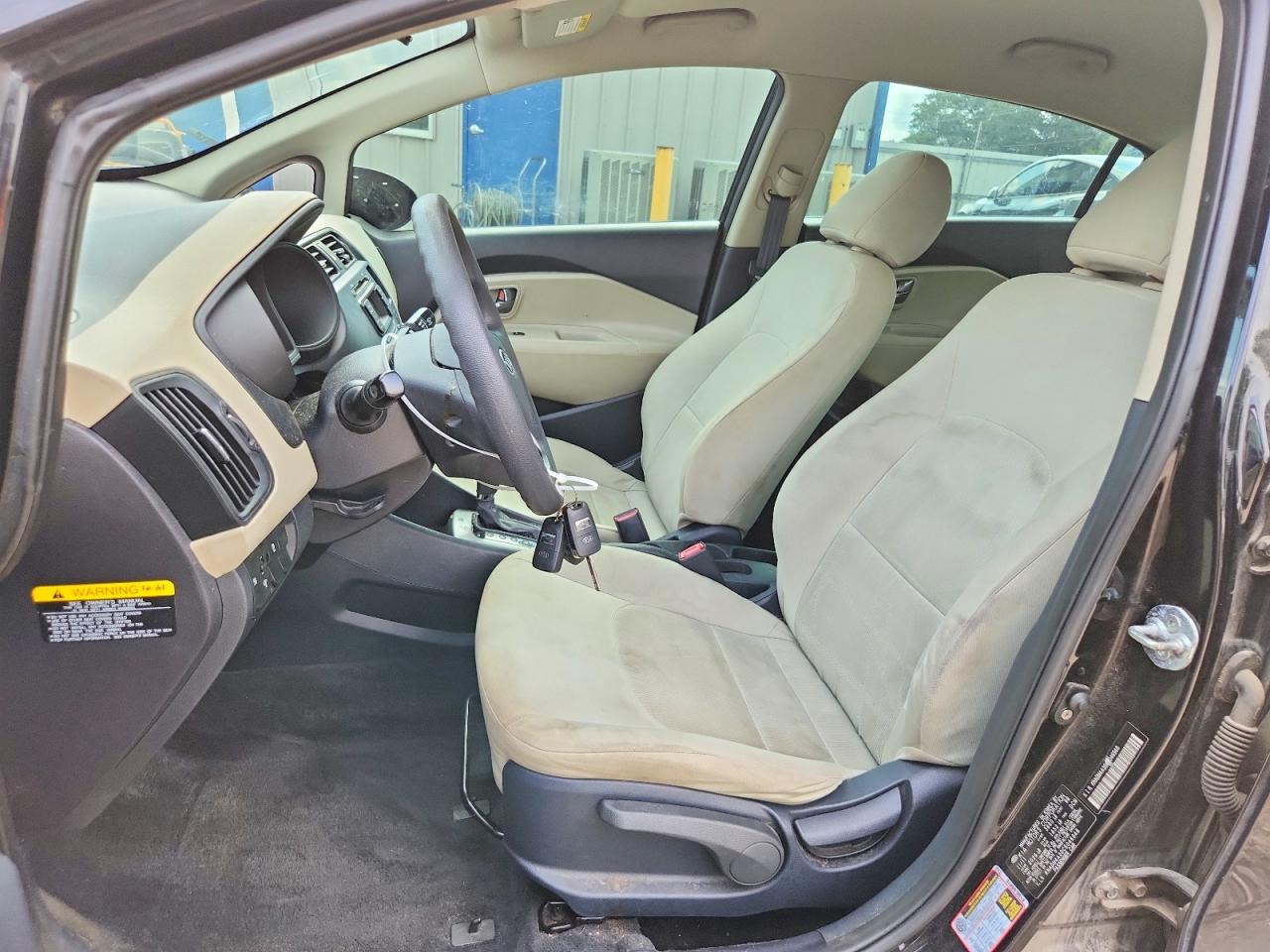 2012 Kia Rio Lx Black vin: KNADM4A30C6046948
