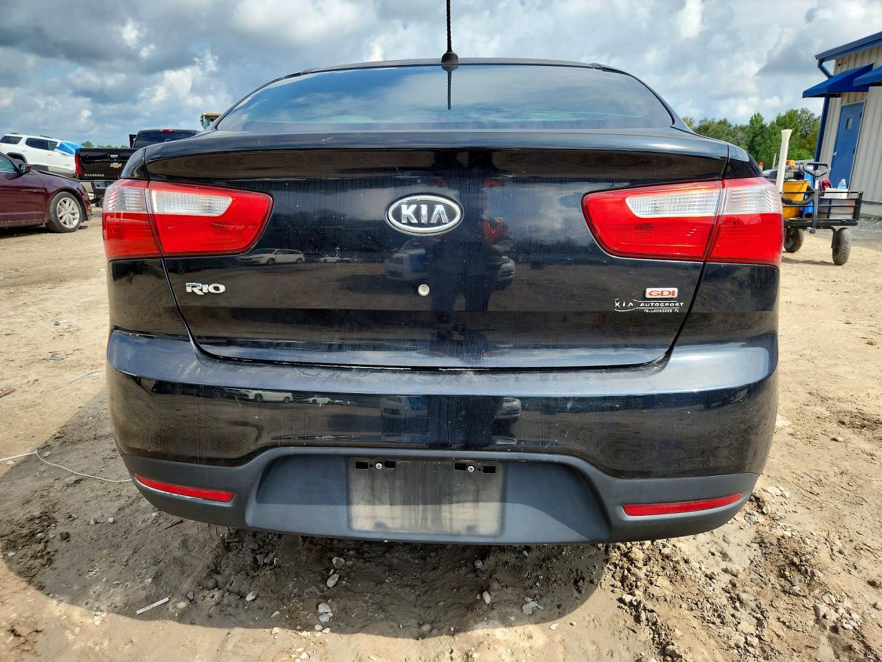 2012 Kia Rio Lx Black vin: KNADM4A30C6046948