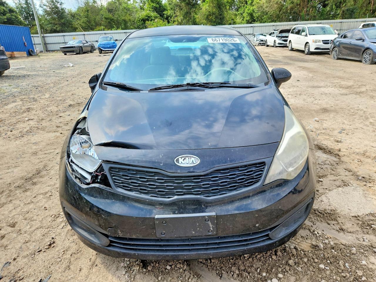 2012 Kia Rio Lx Black vin: KNADM4A30C6046948