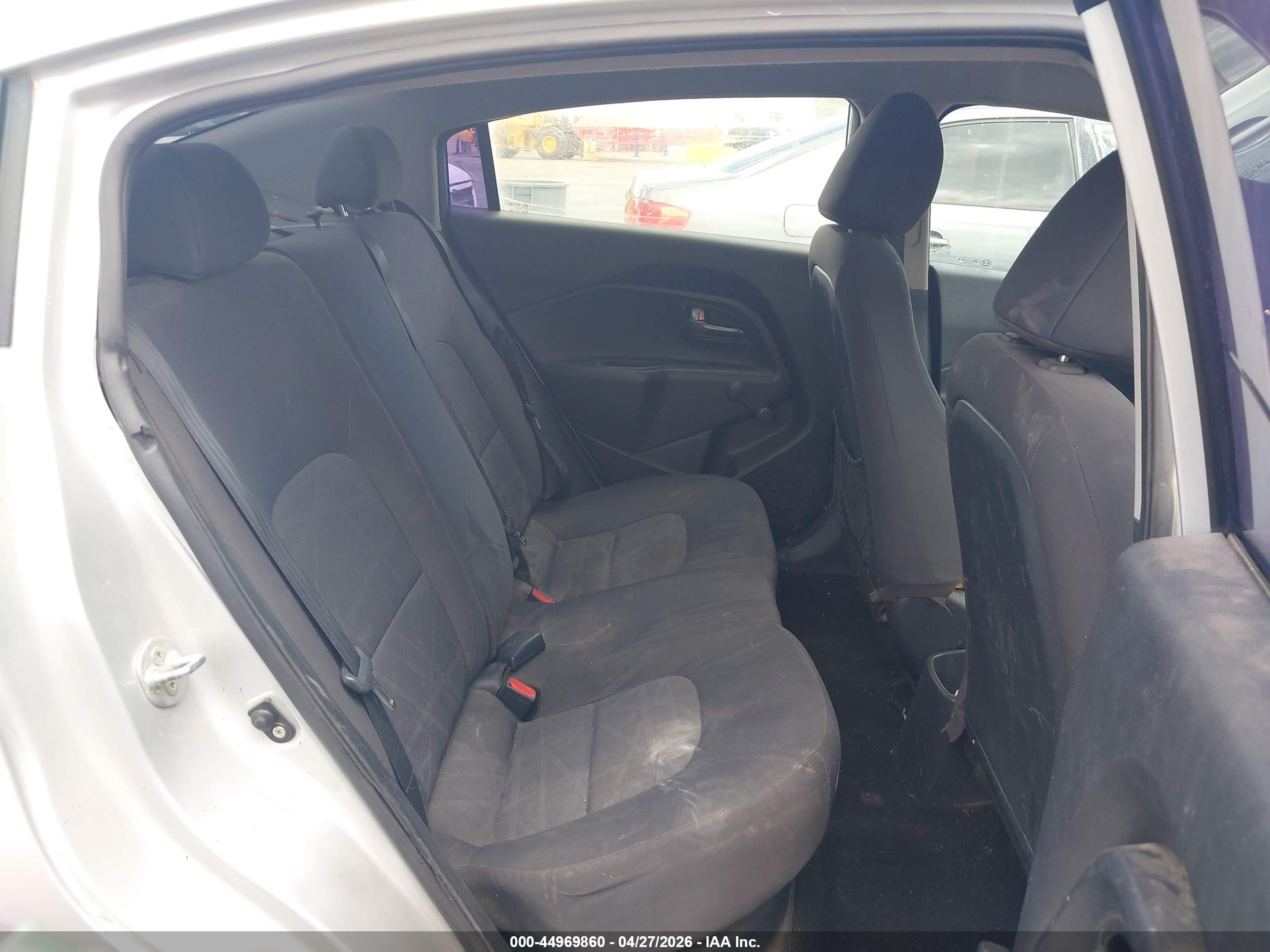 2012 Kia Rio Lx Silver vin: KNADM4A30C6064205
