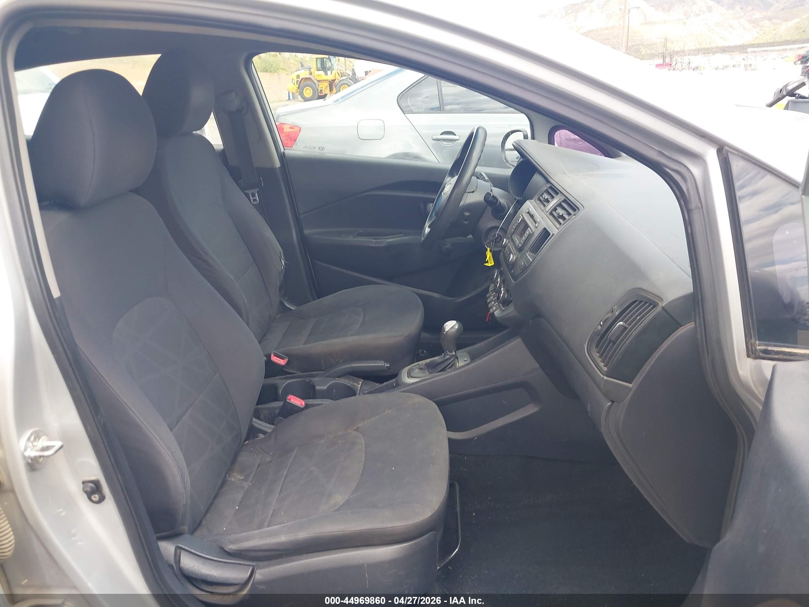 2012 Kia Rio Lx Silver vin: KNADM4A30C6064205